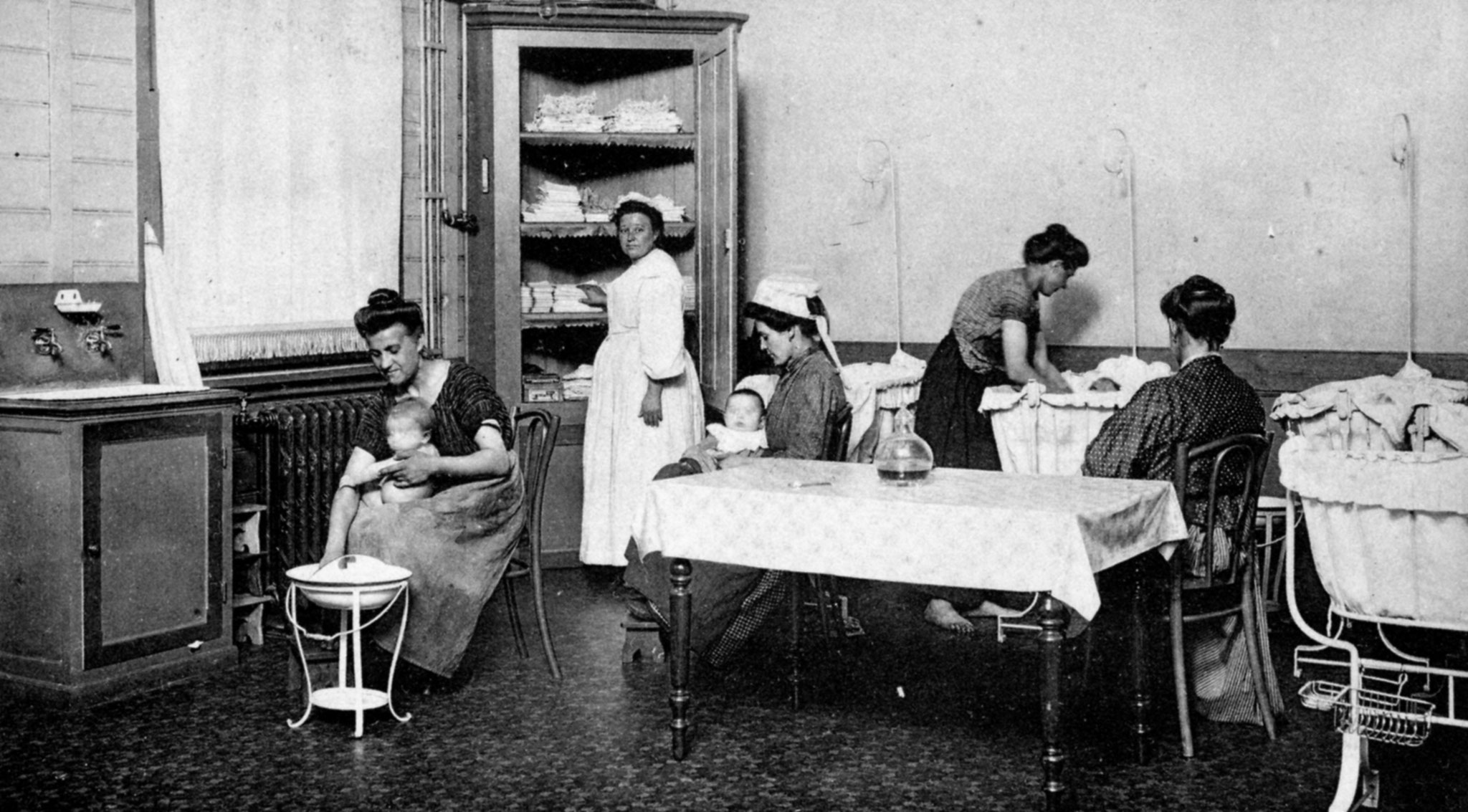 Chambre d'allaitement mise en place à la filature Drieux, rue de Burgault (Seclin)