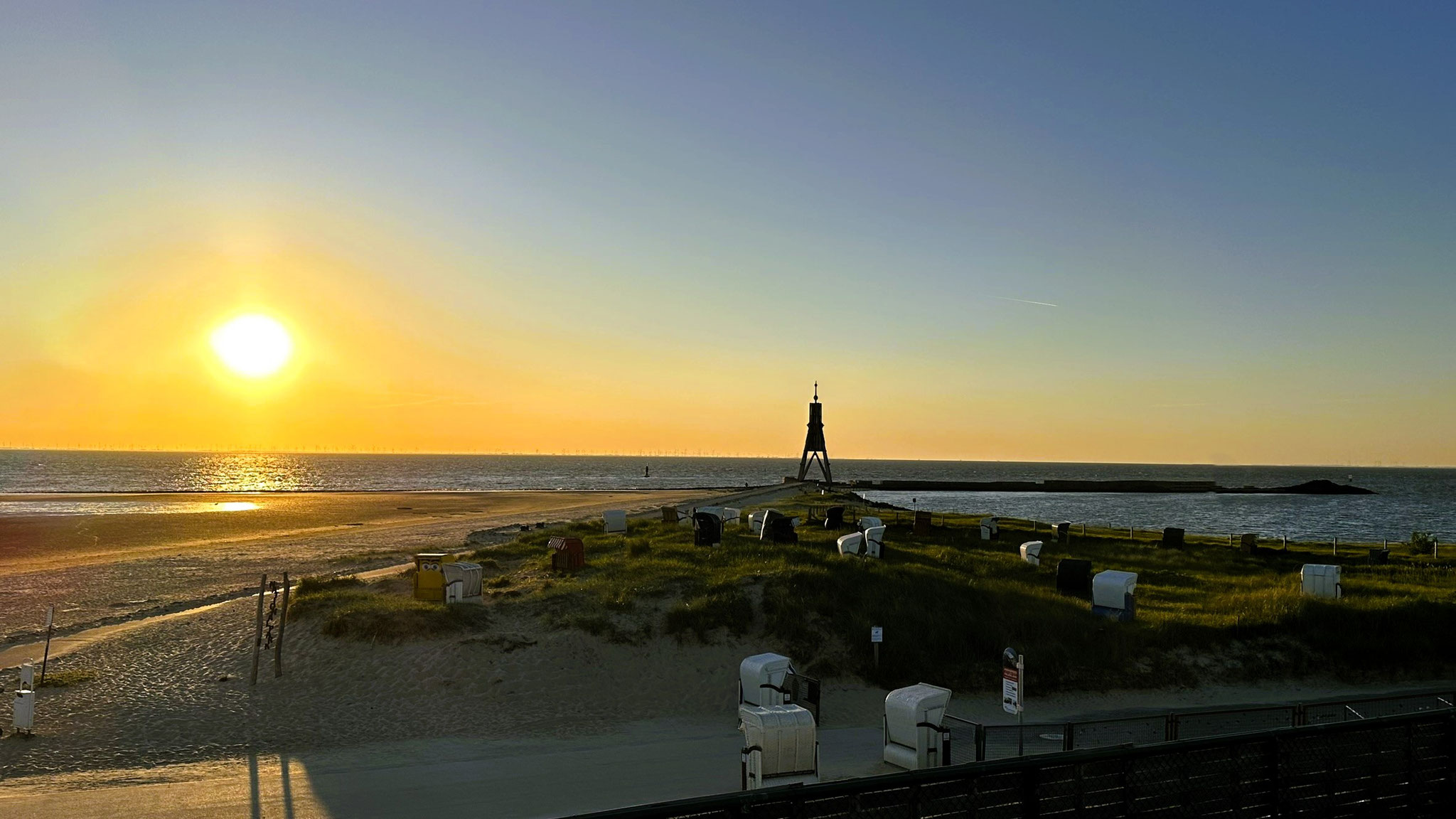 Sonnenaufgang an der Kugelbake