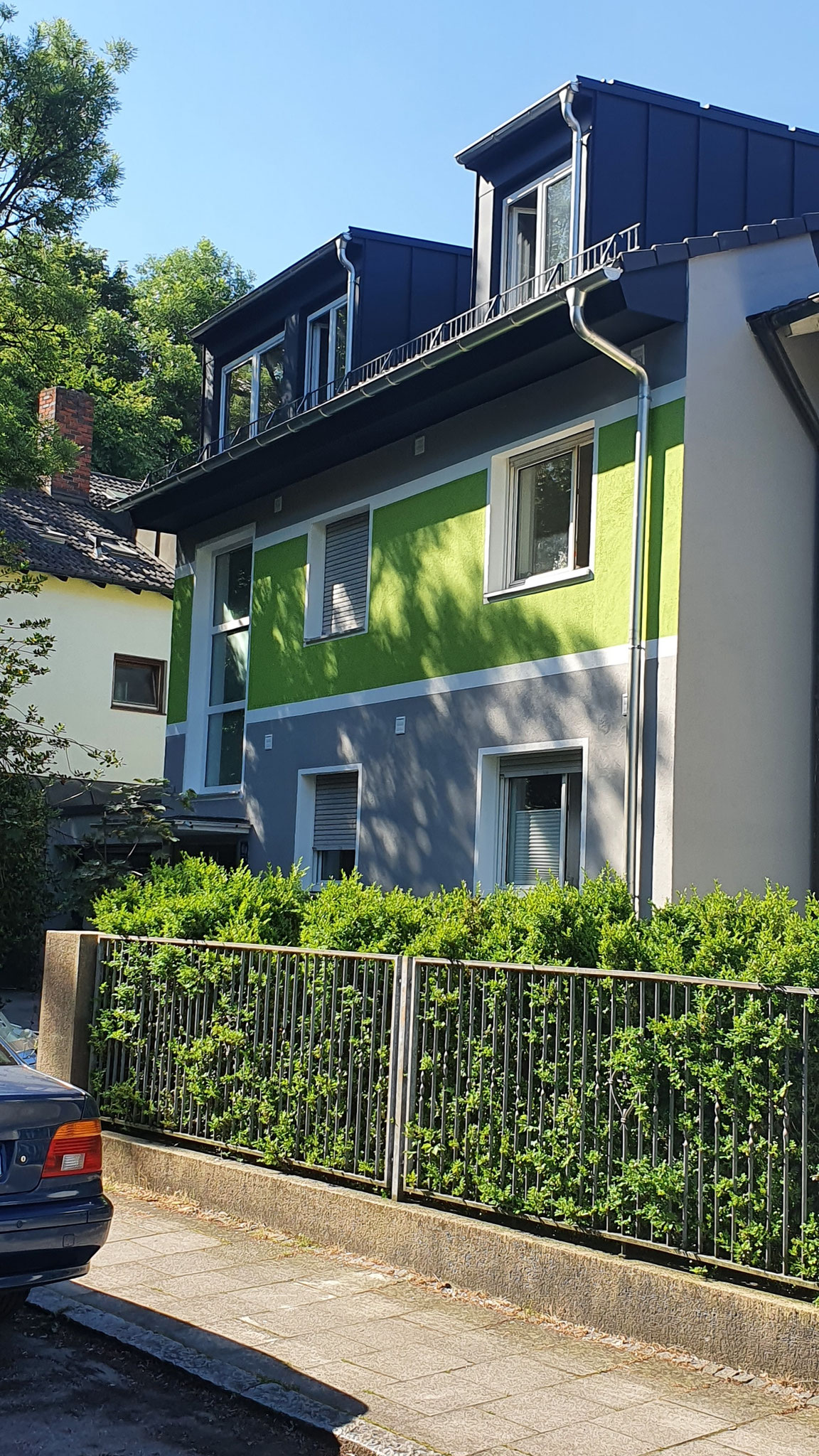 statt immer nur grau und gleich... ein individueller und moderner Fassadenanstrich!