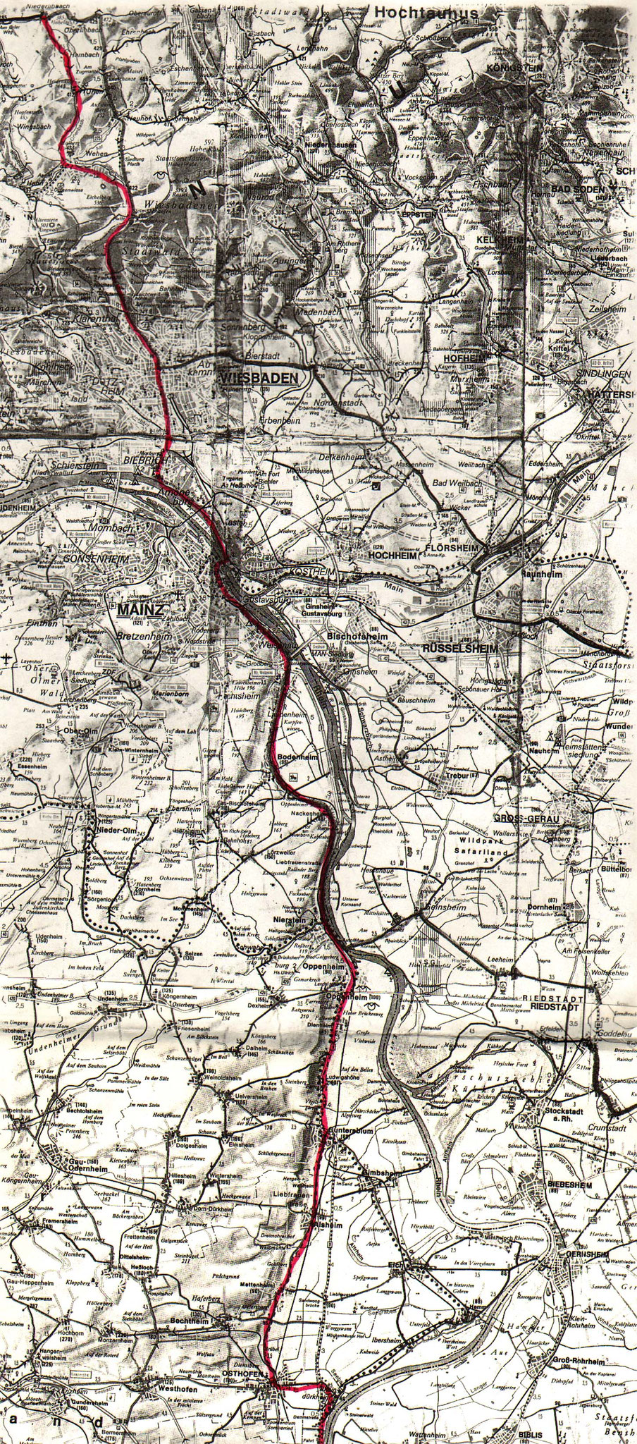 Taunusstein-Wiesbaden-Mainz-Osthofen
