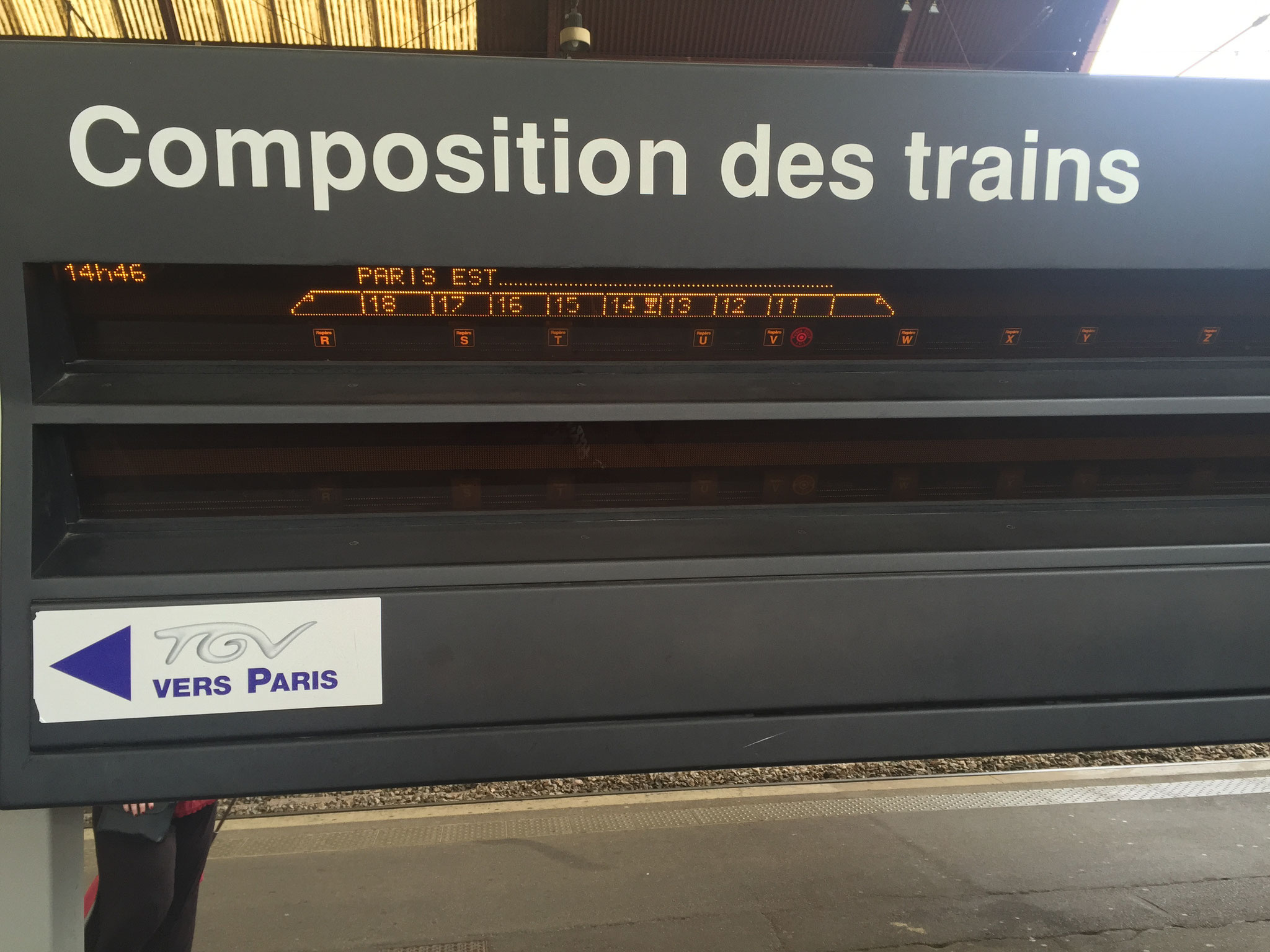 TGV zum Einsteigen bereit