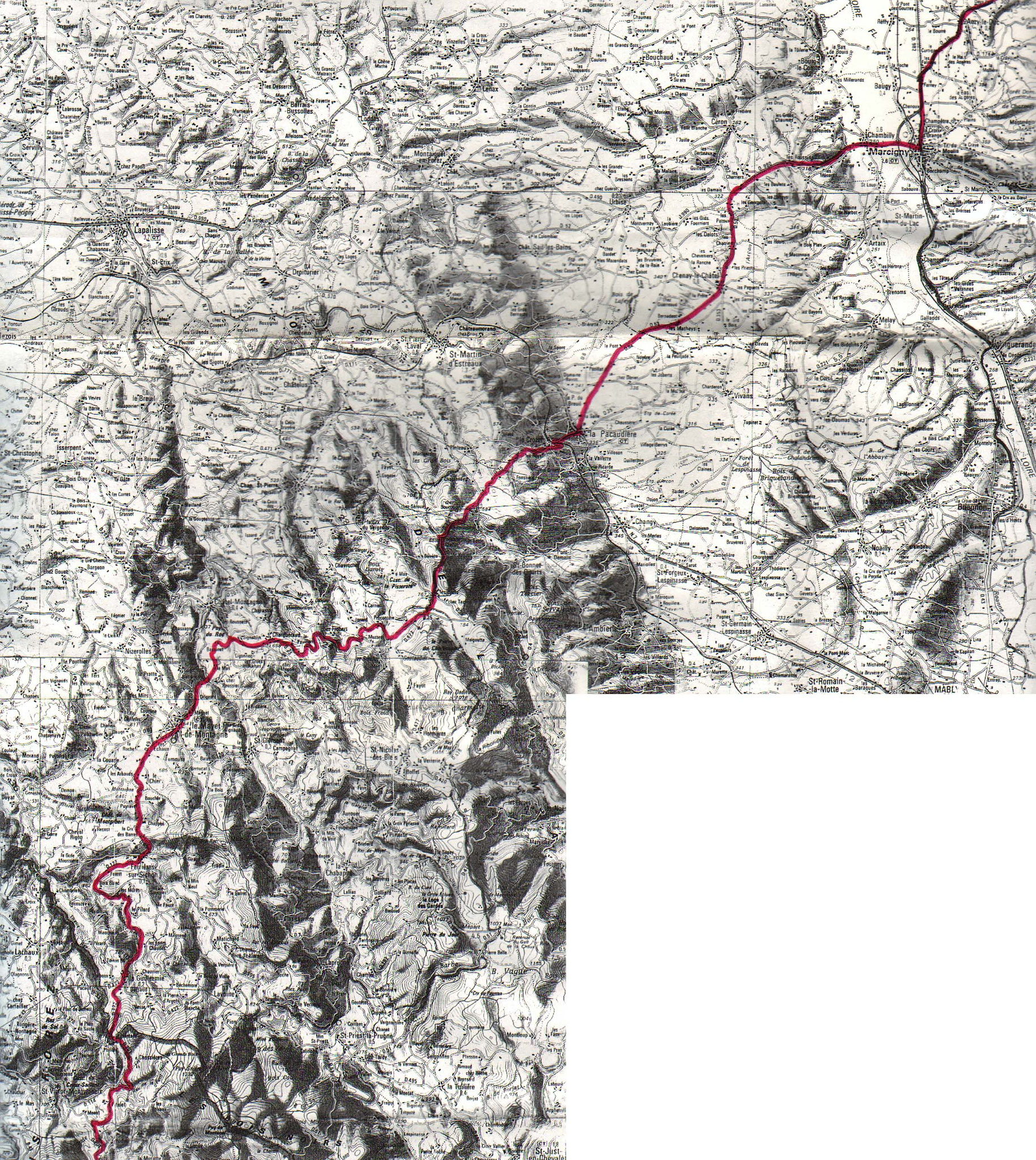 Marcigny-La Pacaudière-Le Mayet de Montagne