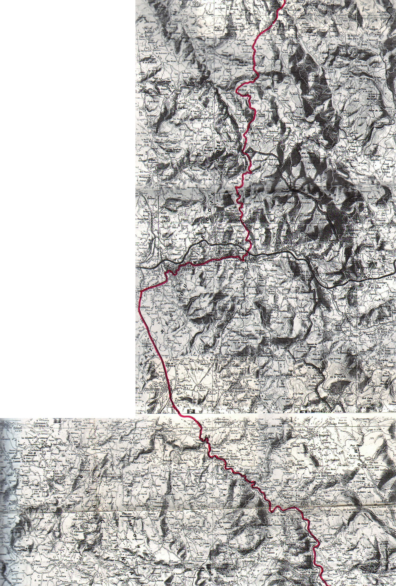 Le Mayet de Montagne-La Monnerie-le-Montel-Thiers-Courpiere-Olliergues