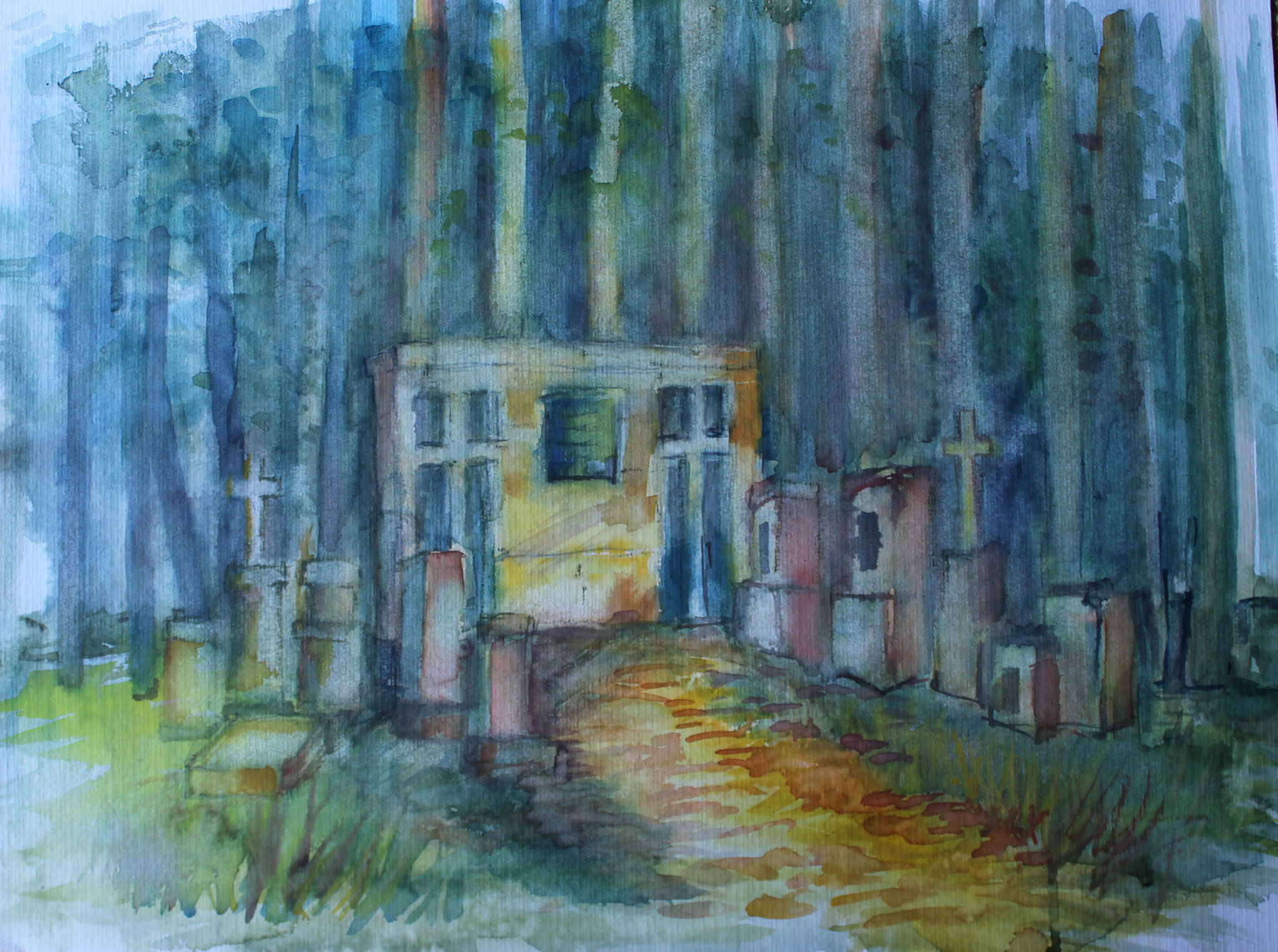 Lapidarium, 2022, Aquarell, 42x56