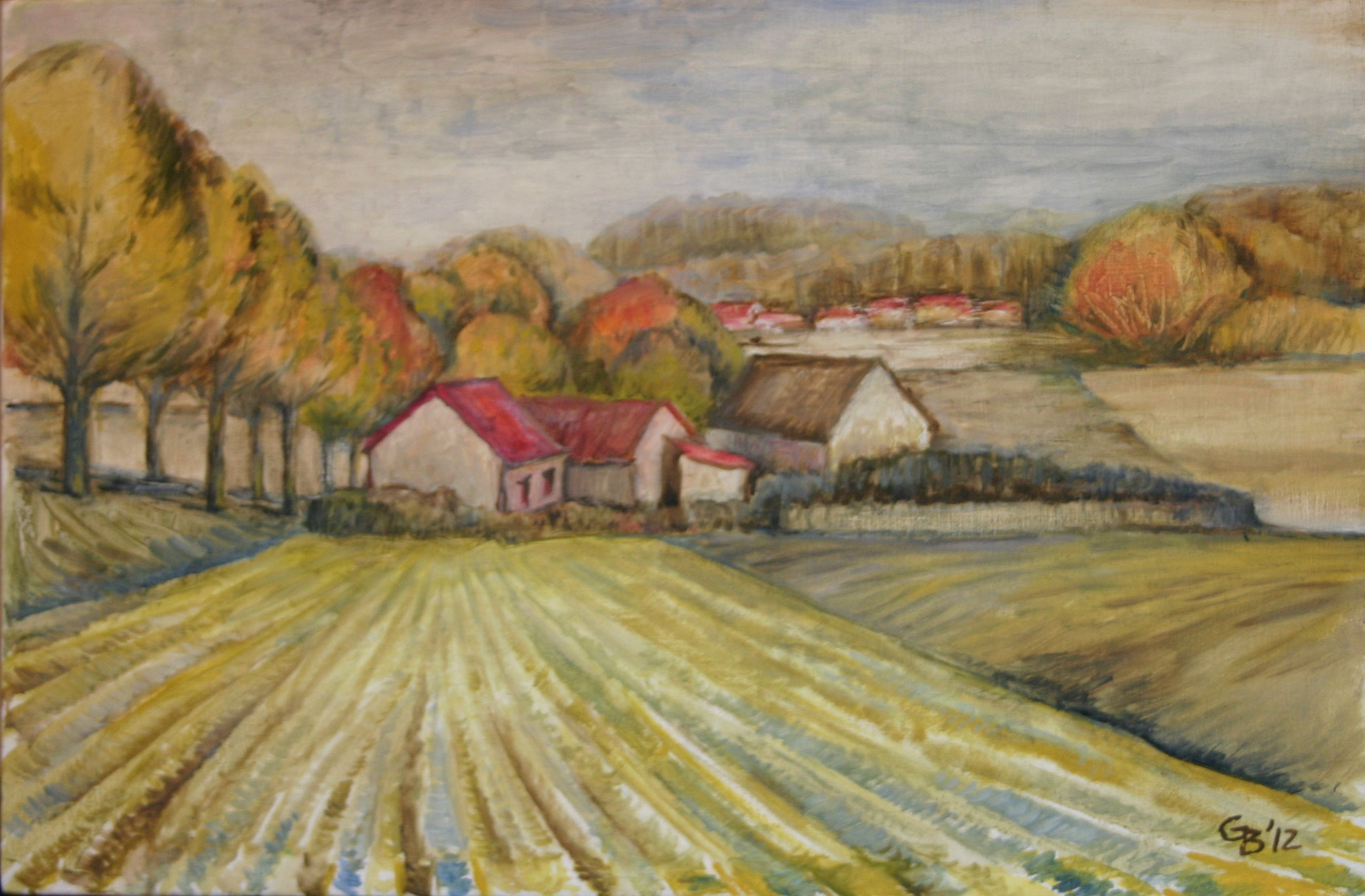 Am  Mühlenberg (Mittenwalde), 2012, Öl auf Leinwand, 40x60cm