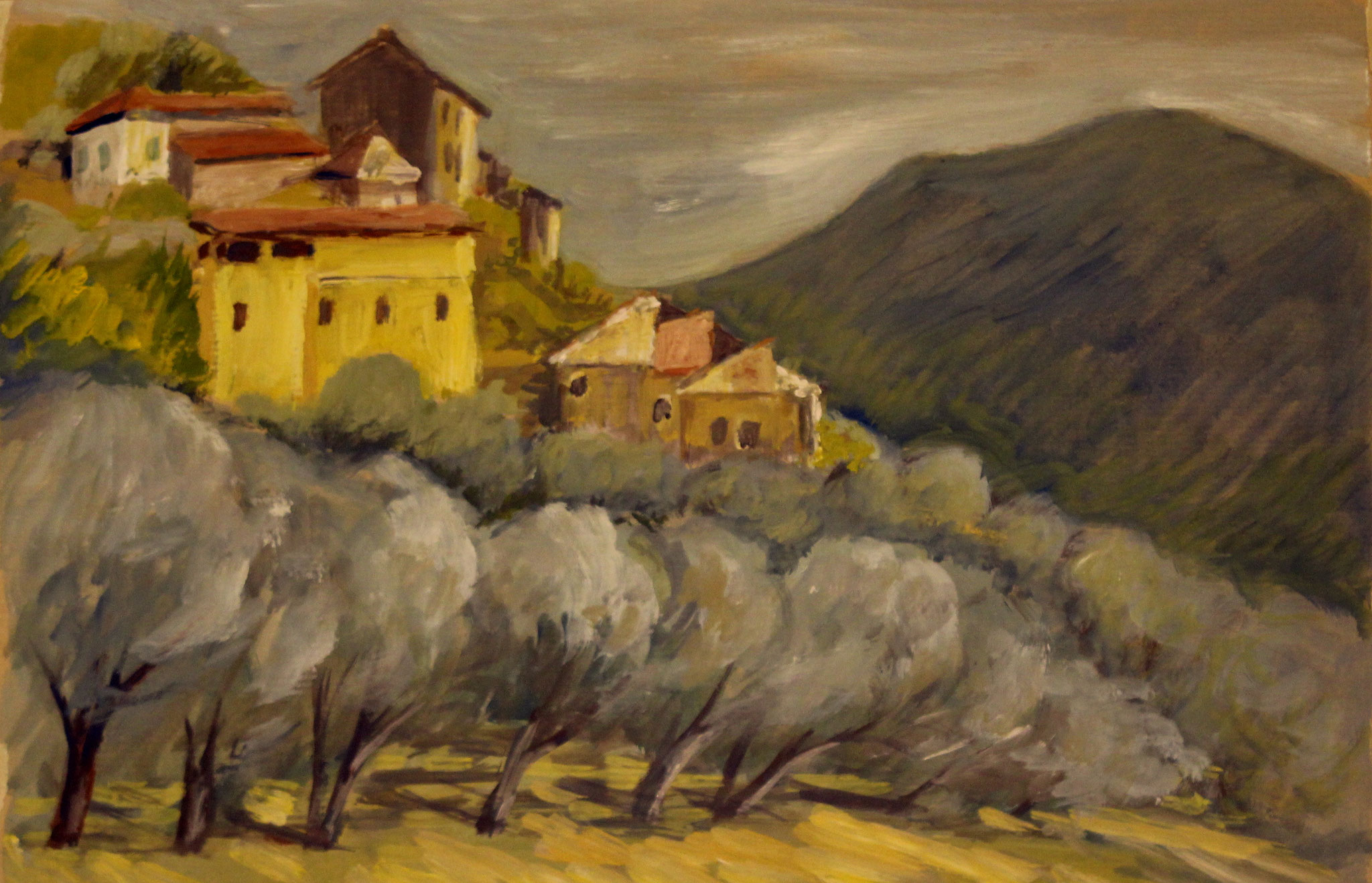 Casanova Lerrone 2, 2019, Gouache, 27x40cm