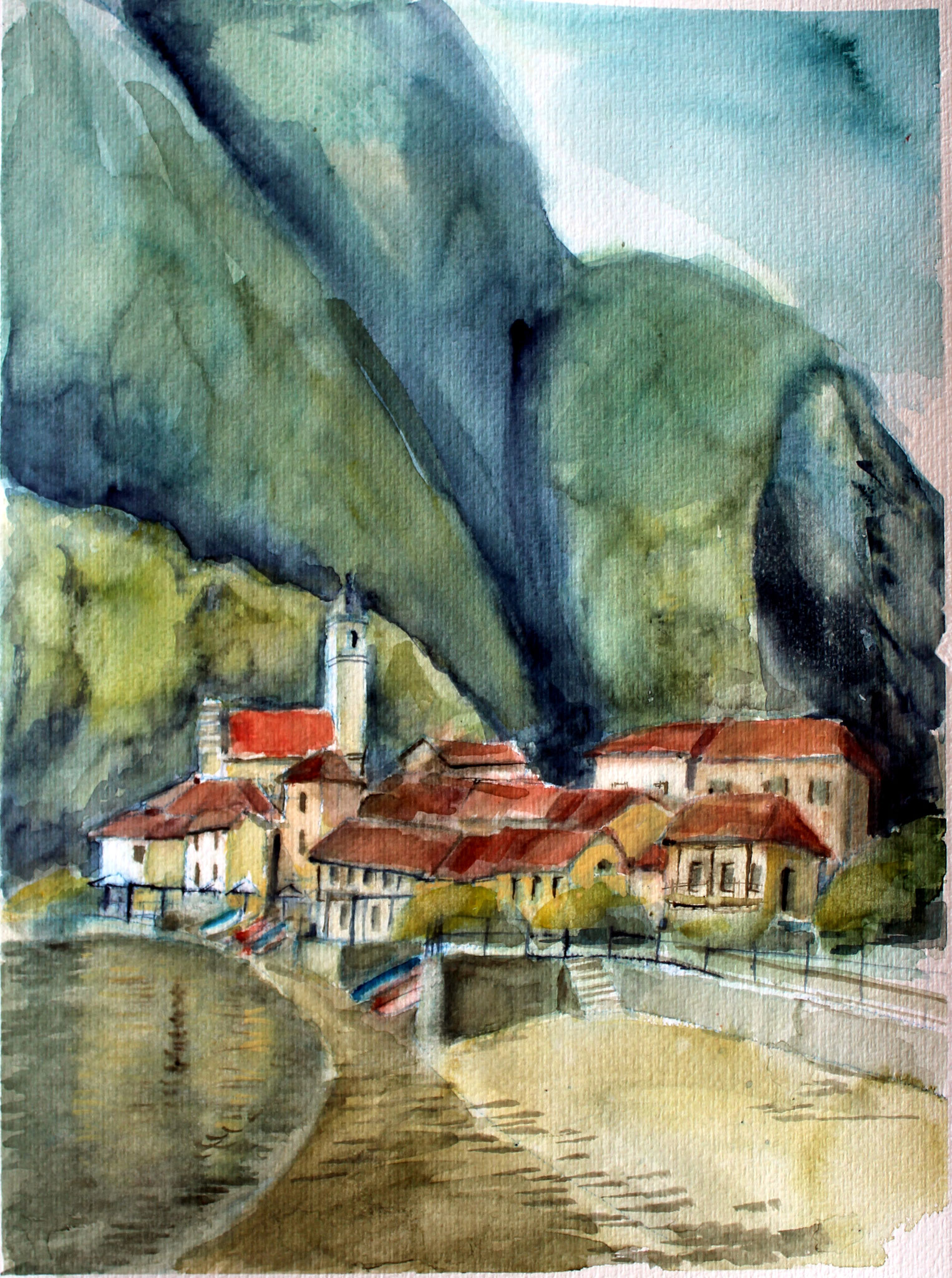 Feriolo (L.Maggiore), 2025, Aquarell, 45x33,5