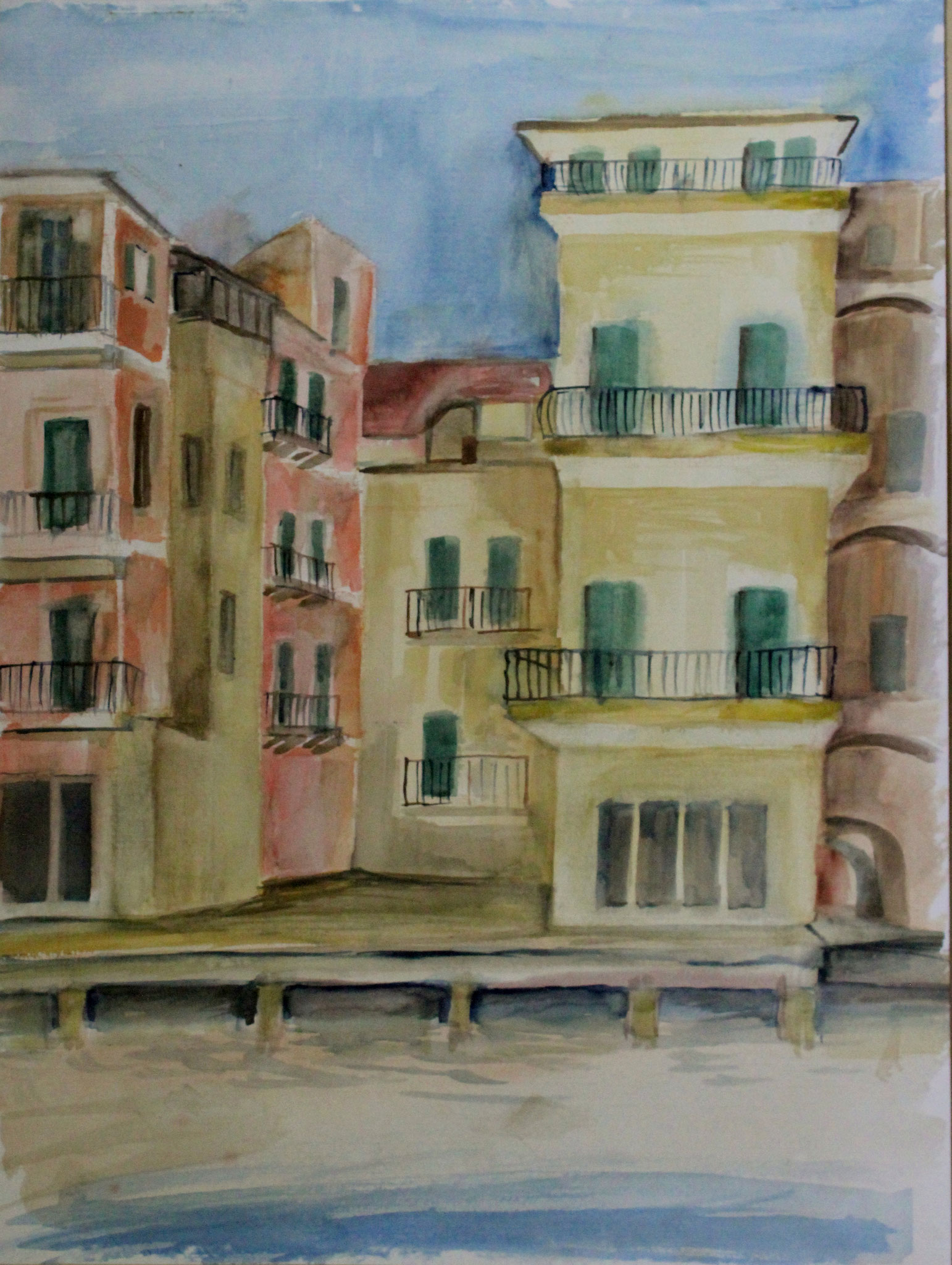 Alassio, 2021, Aquarell, 56x42
