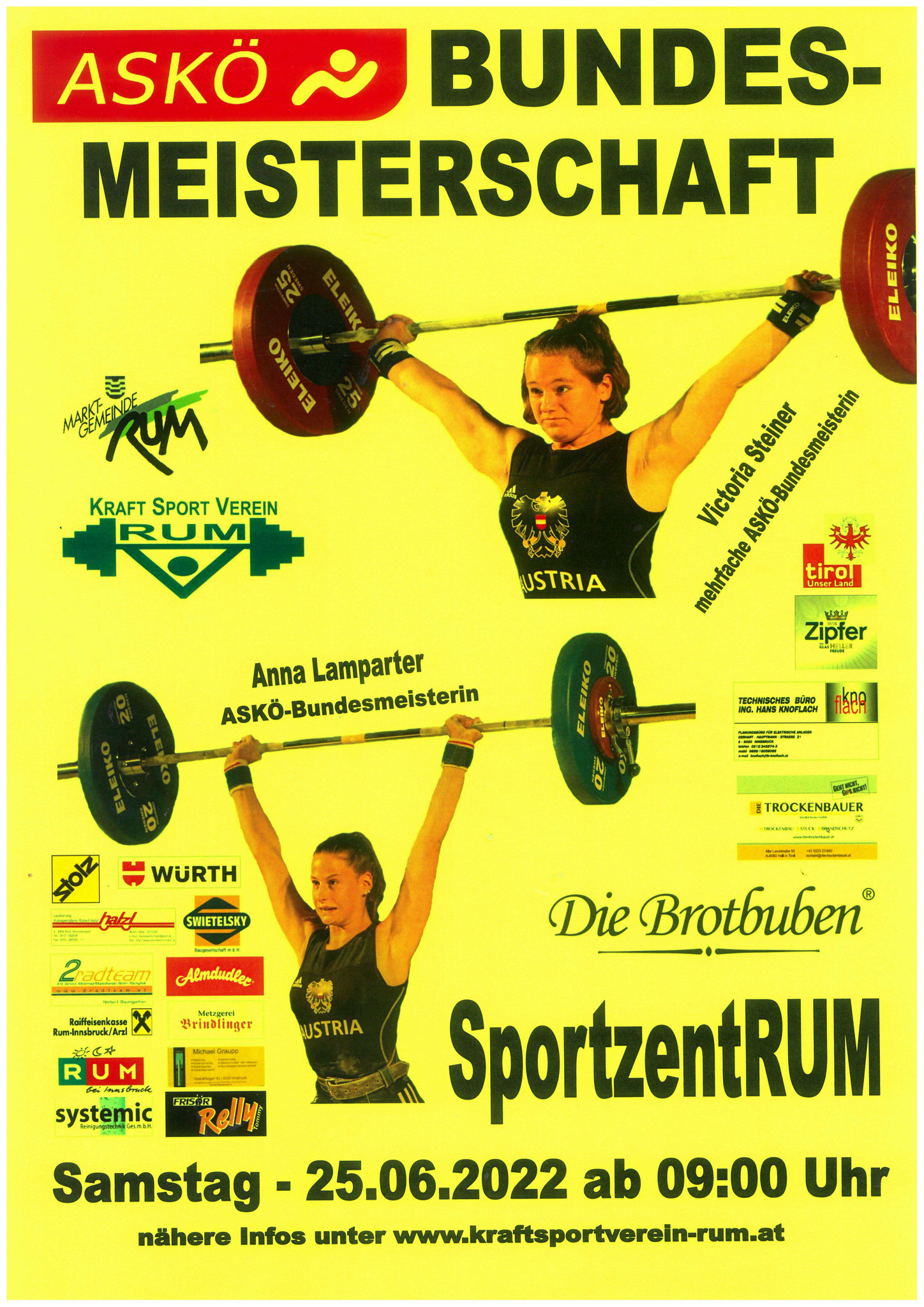 25. Juni - ASKÖ-Bundesmeisterschaft im SportzentRUM