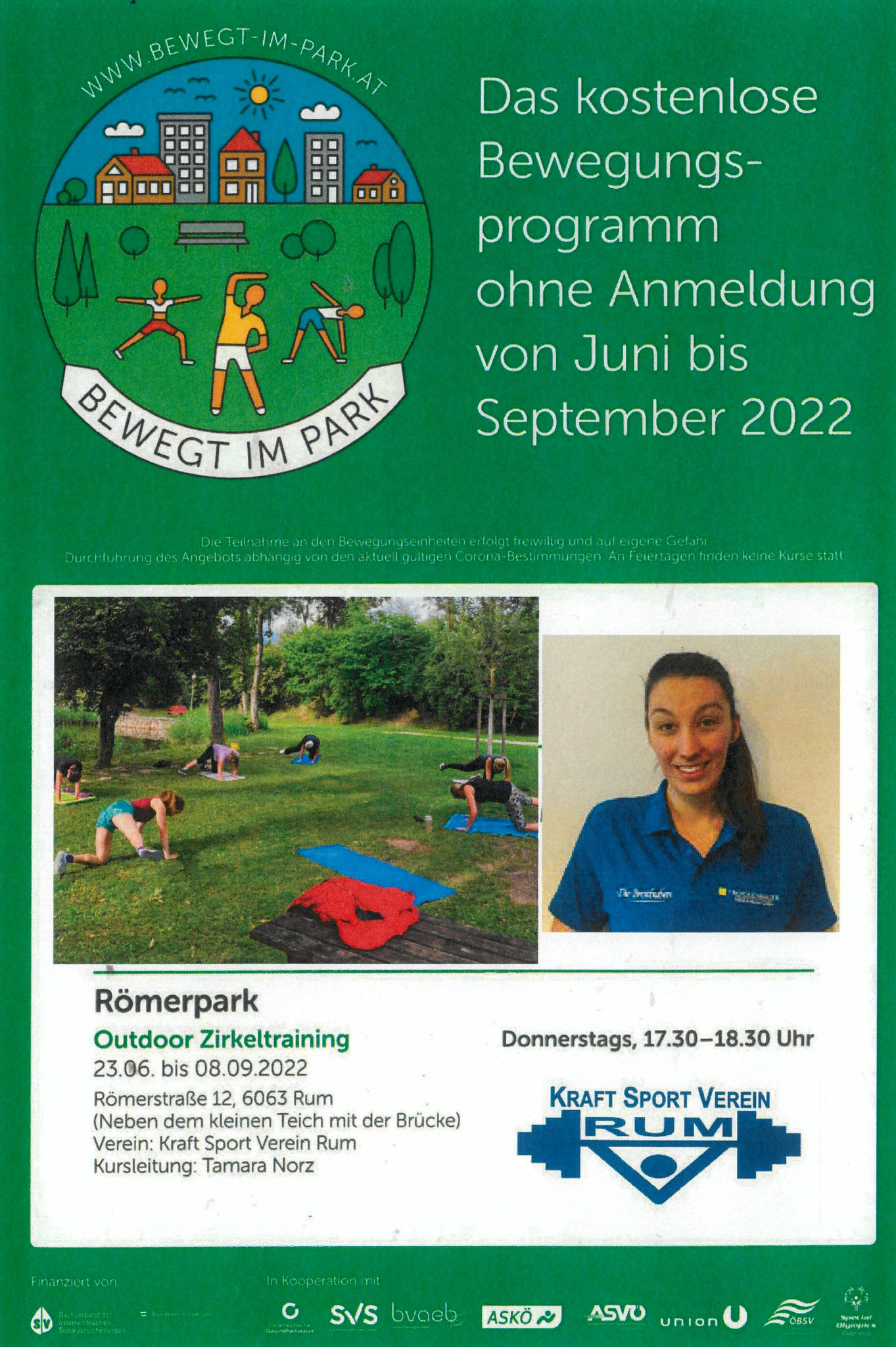 Bewegt im Park