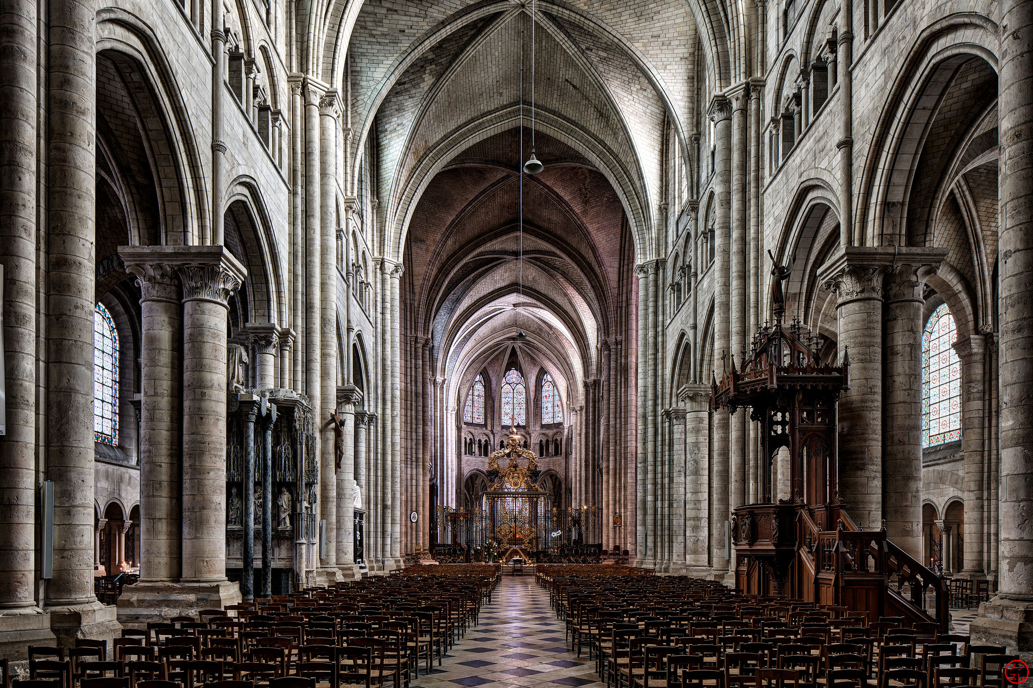 Cathédrale Saint-Etienne de Sens, Yonne, France. Janvier 2019