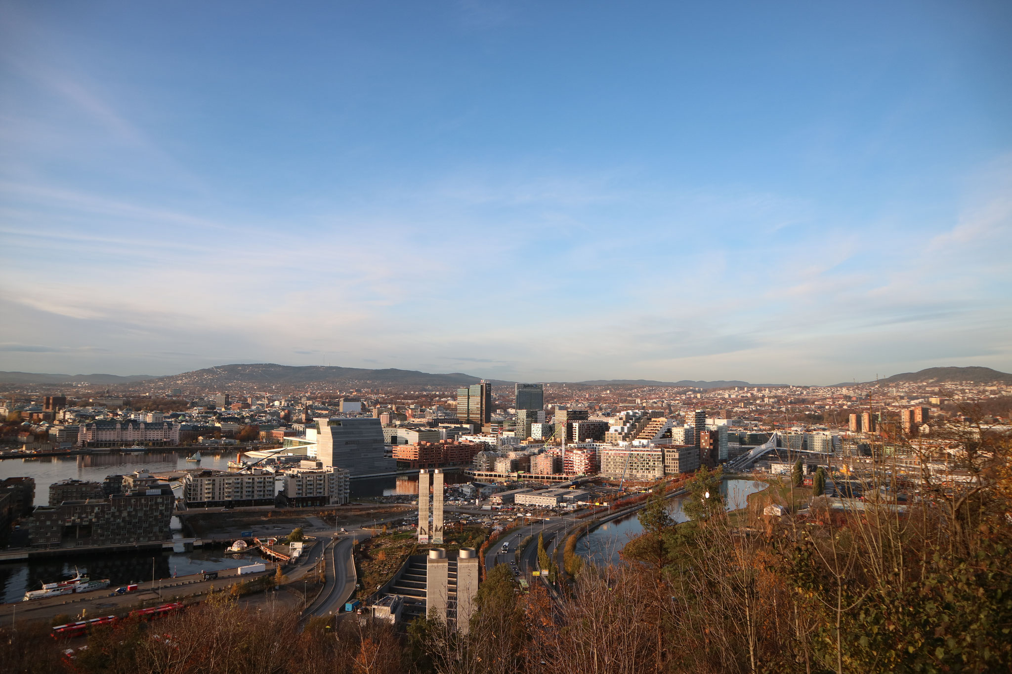 Blick auf Oslo vom Ekebergparken