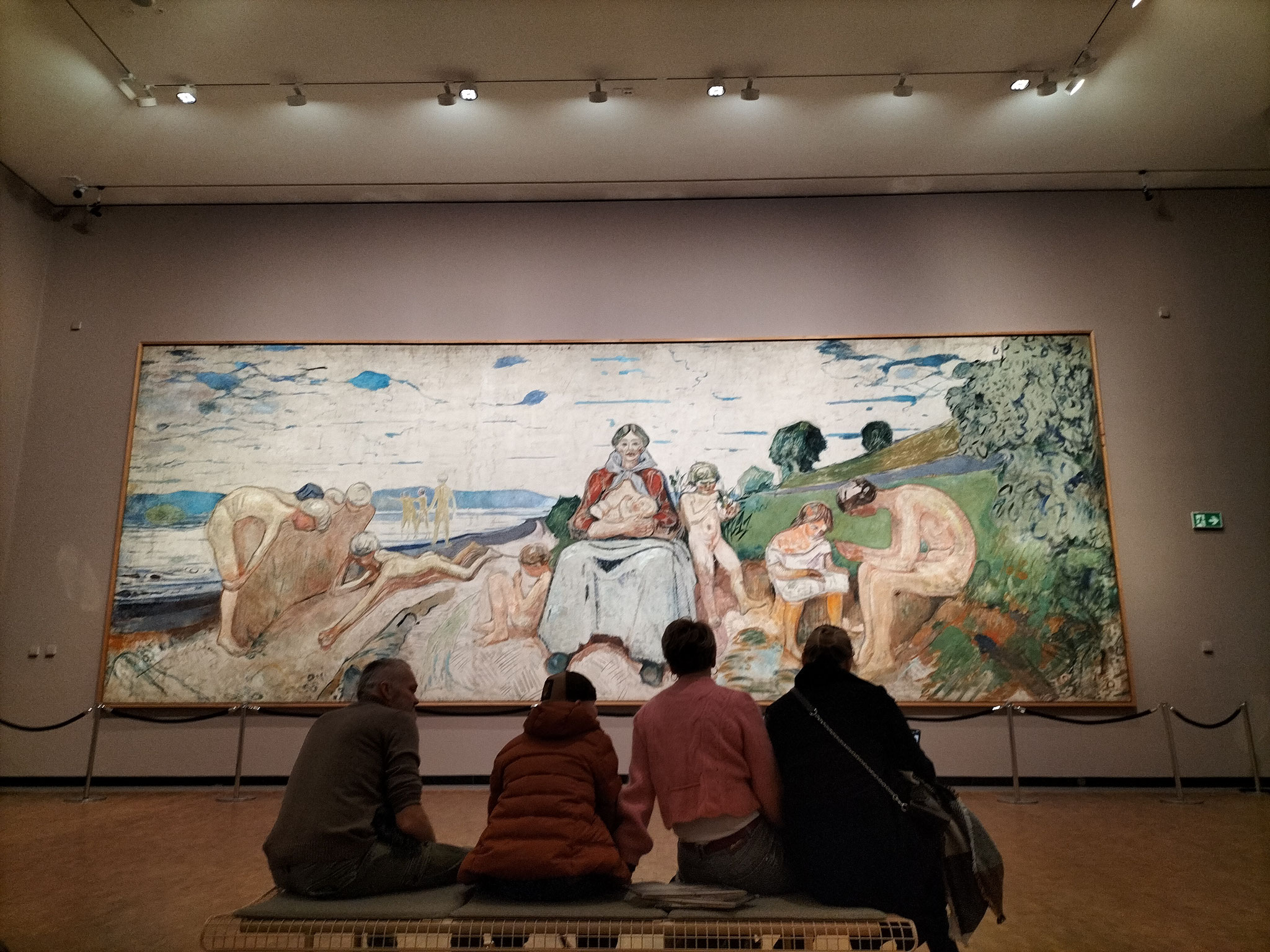 Sehr große Gemälde von Munch zu bestaunen im Munch-Museum. (Foto: privat)