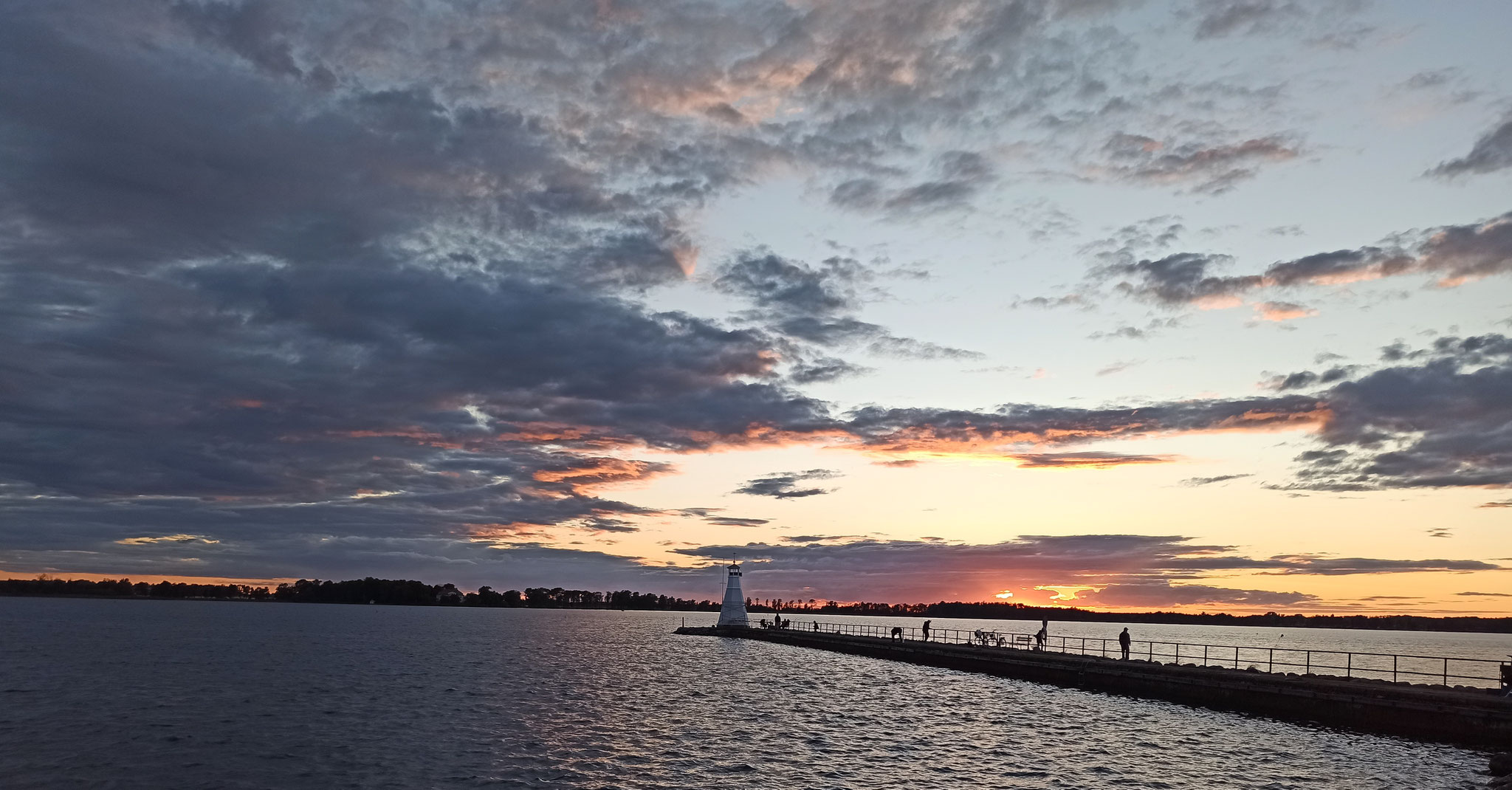 Der Leuchtturm von Vadstena.