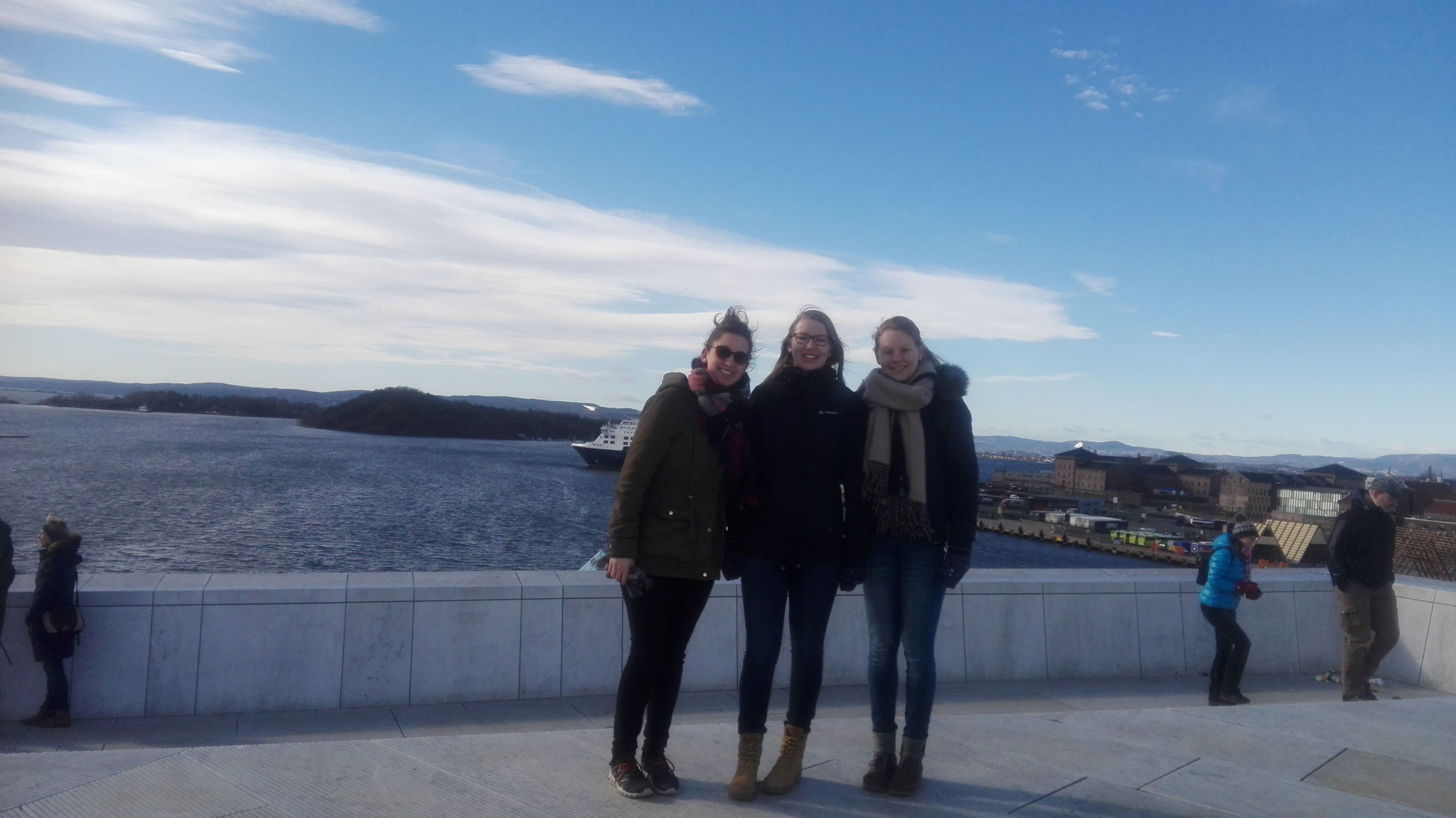 Raphaela Polk, Anne Hemken und Maris Lohmöller in Oslo