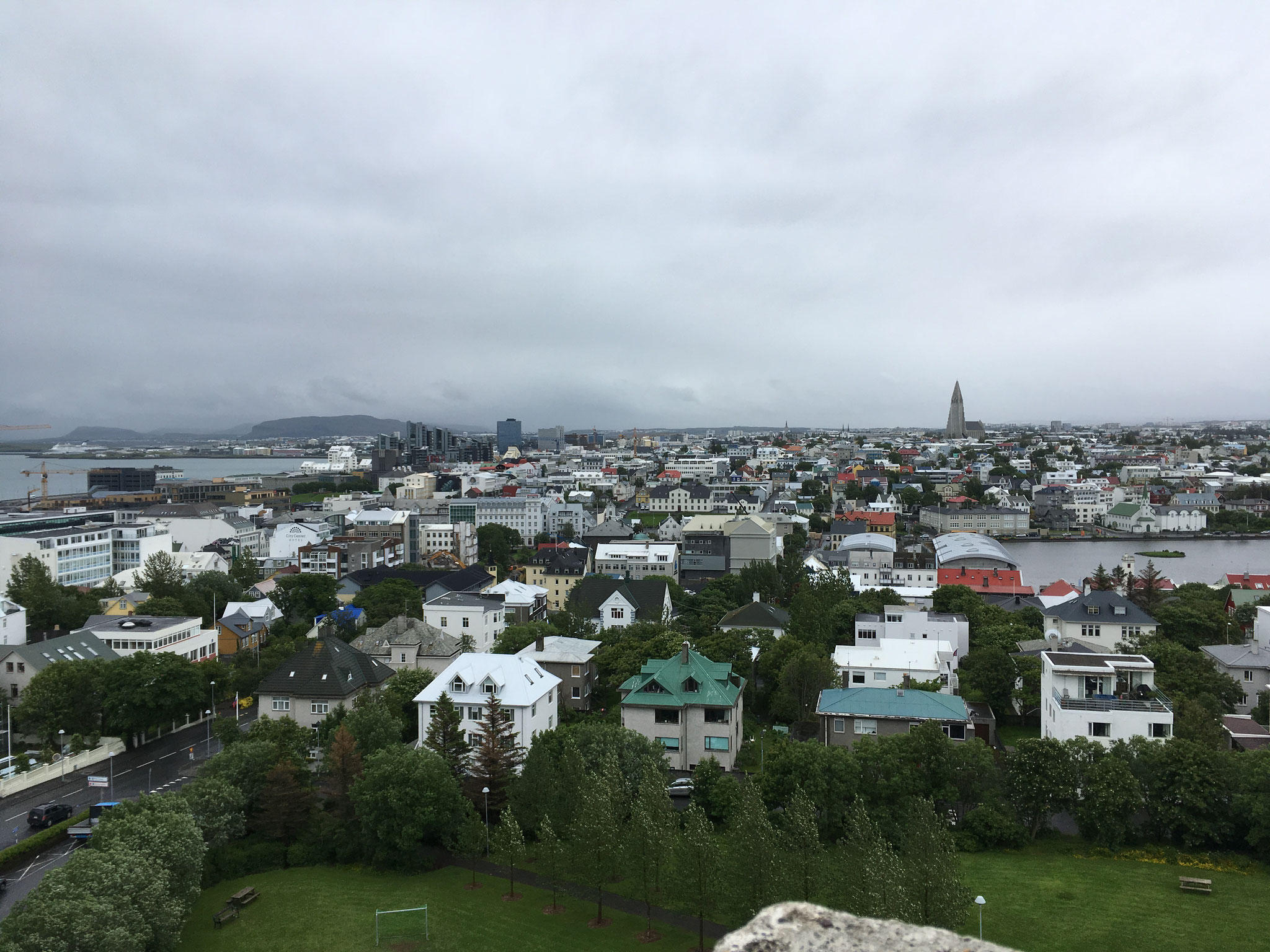Blick auf Reykjavík