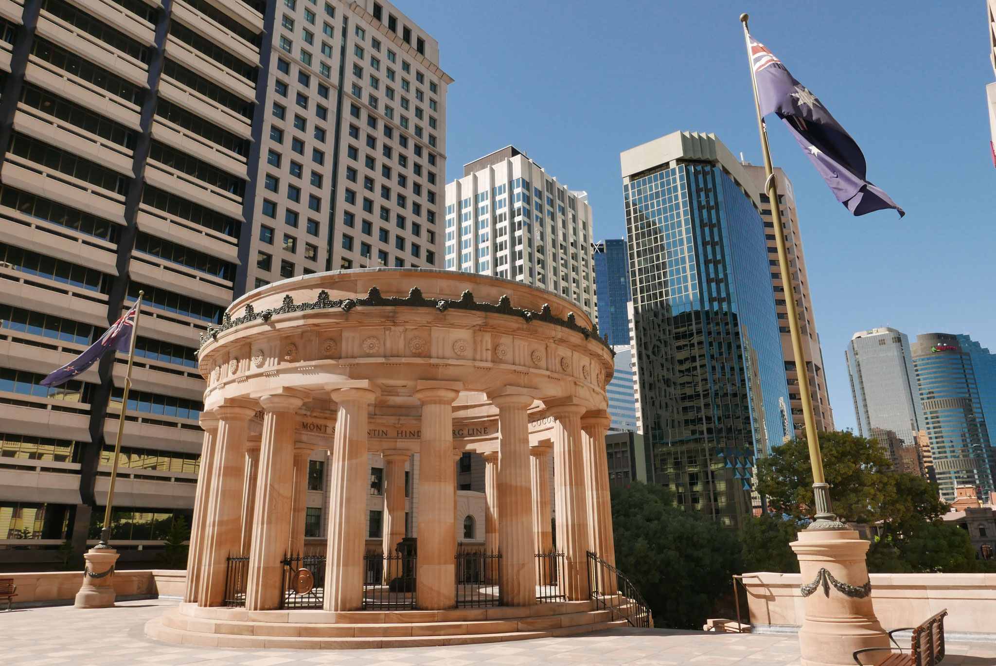 Der Anzac Square in der Altstadt von Brisbane