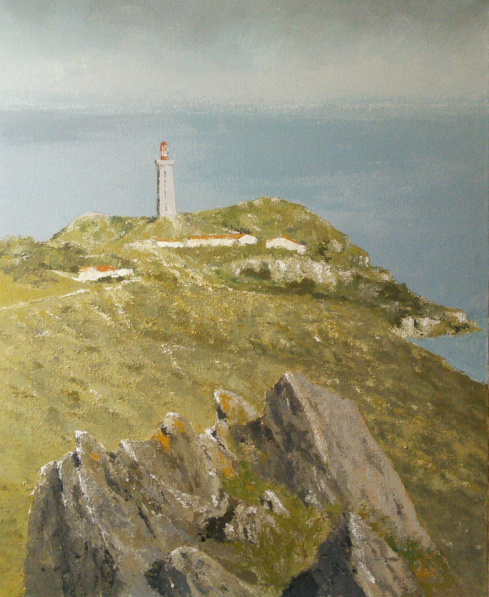 Le Cap Béar, acrylique sur toile, 60x70, avril 2021