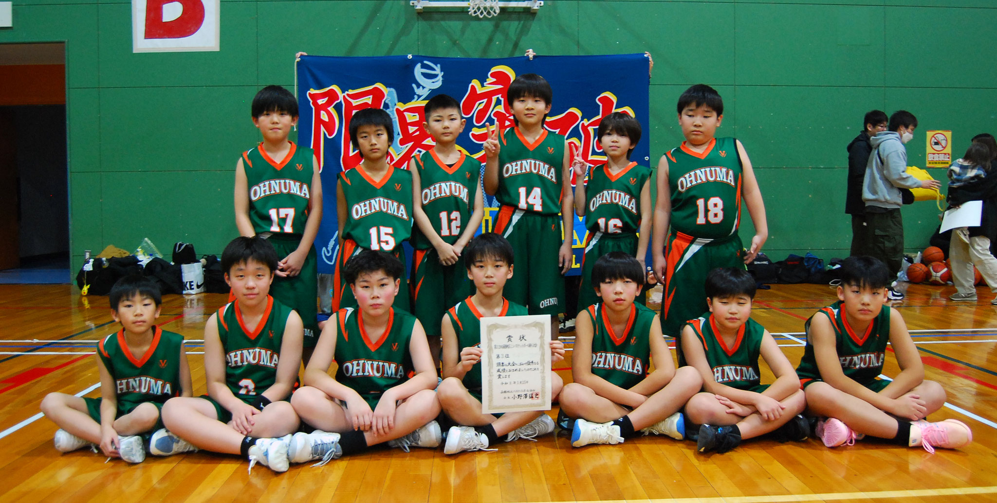 男子3位　大沼ミニバスケットボールクラブ