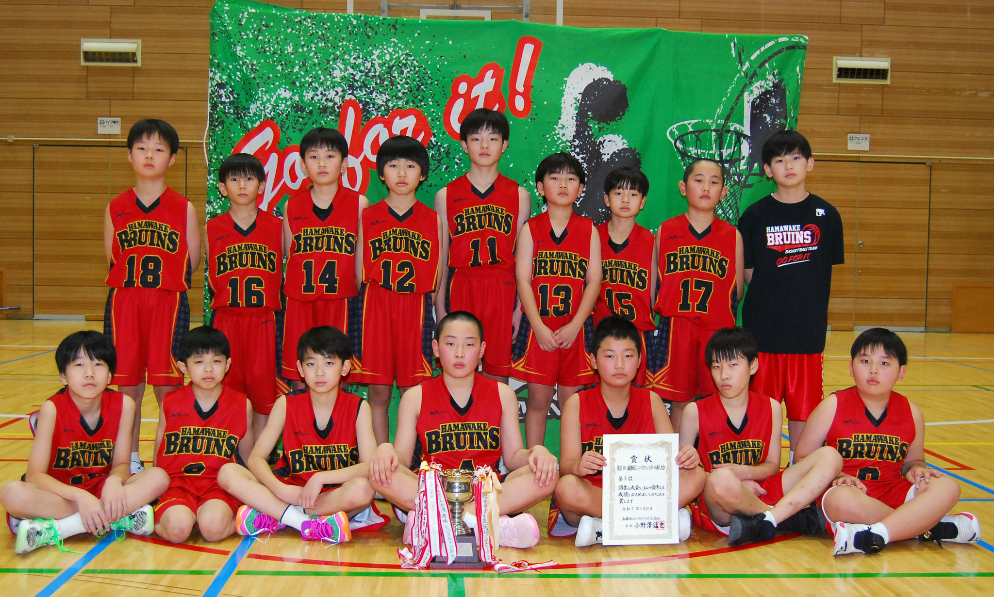 男子1位　はまわけブルインズ