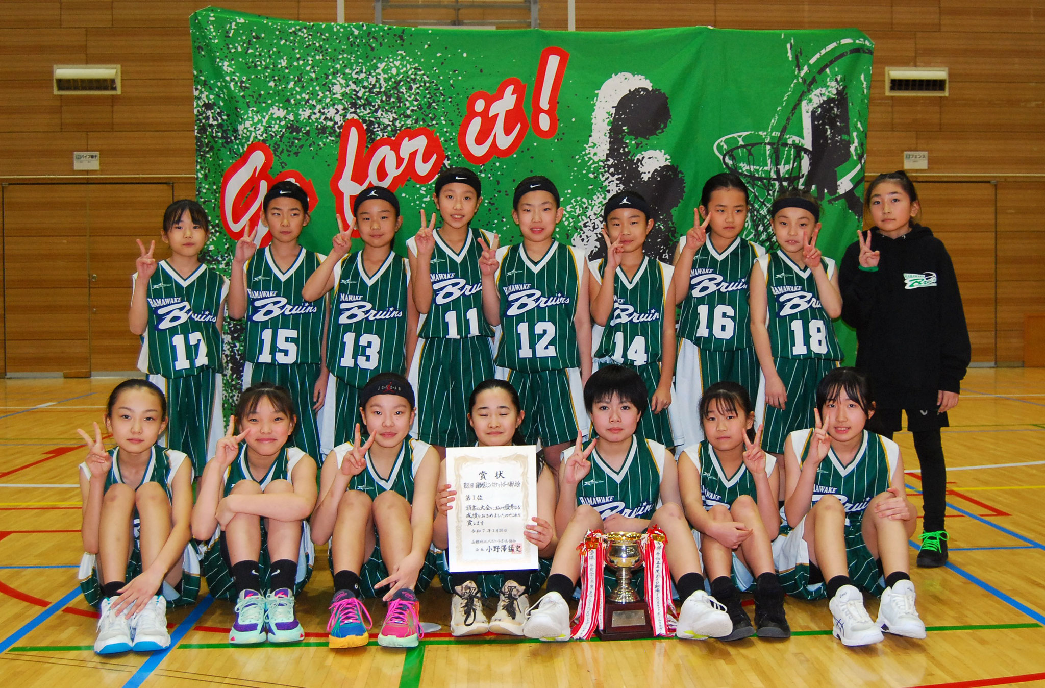 女子1位　はまわけブルインズ