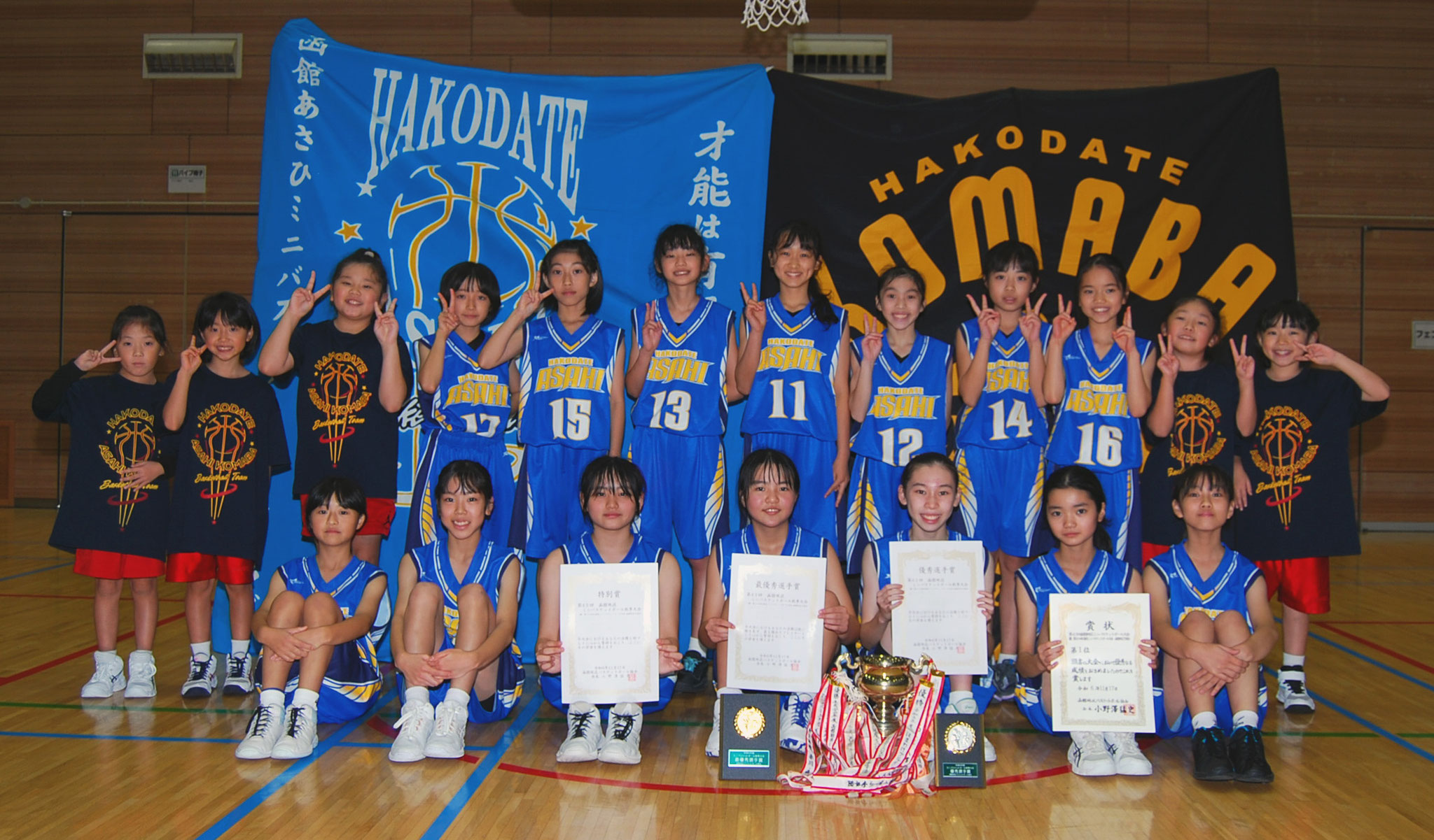 女子1位　あさひ駒場ミニバスケットボールクラブ