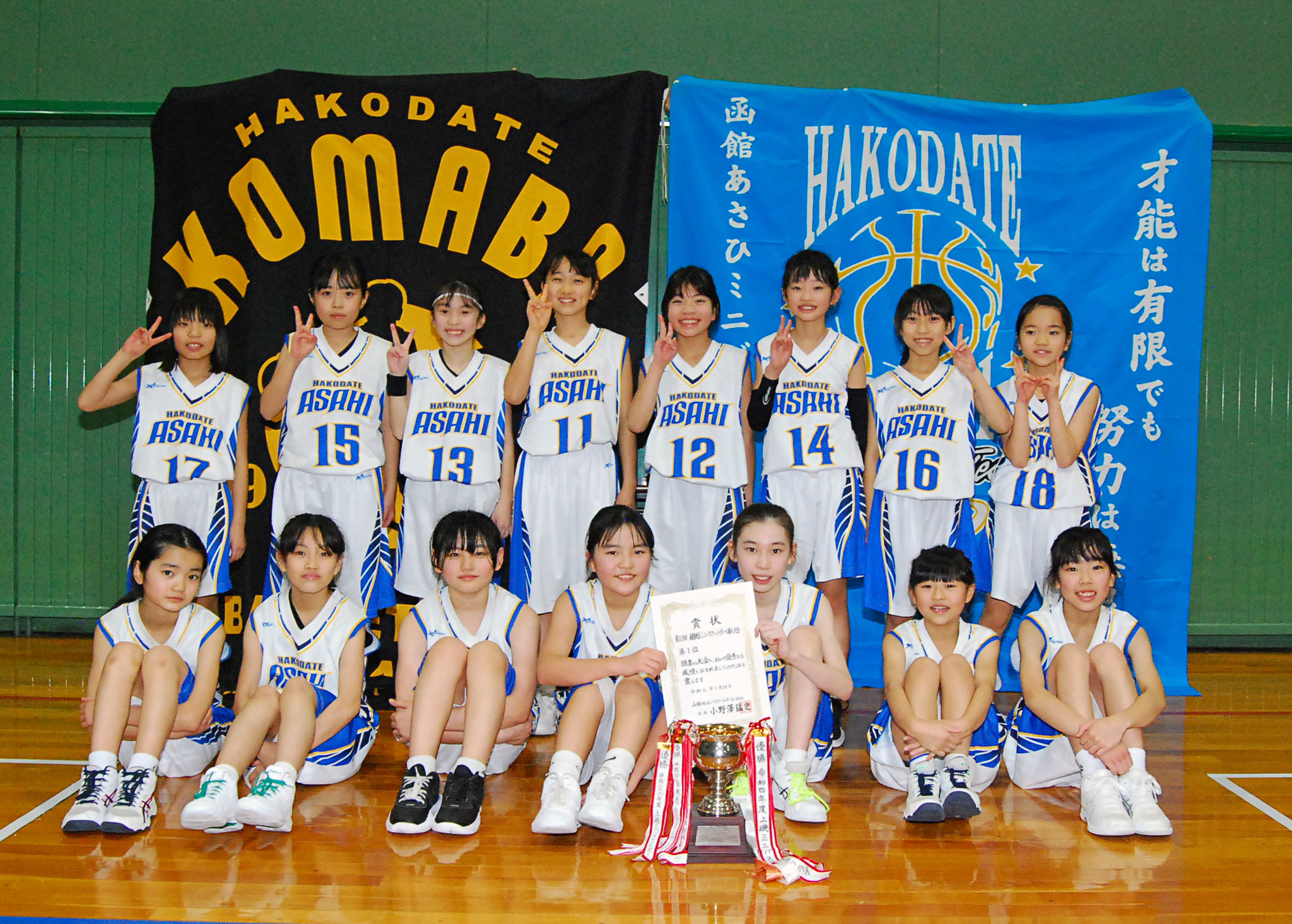 女子1位　あさひ駒場ミニバスケットボールクラブ