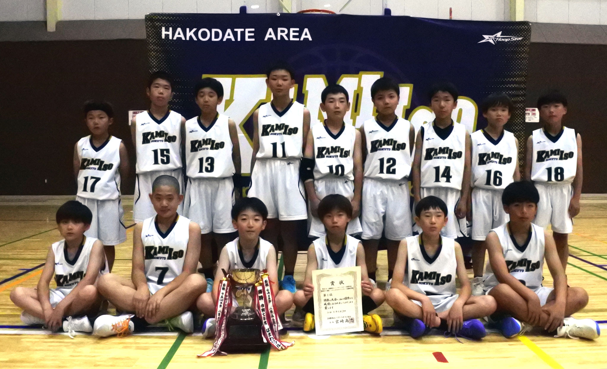男子1位　上磯クラブU12