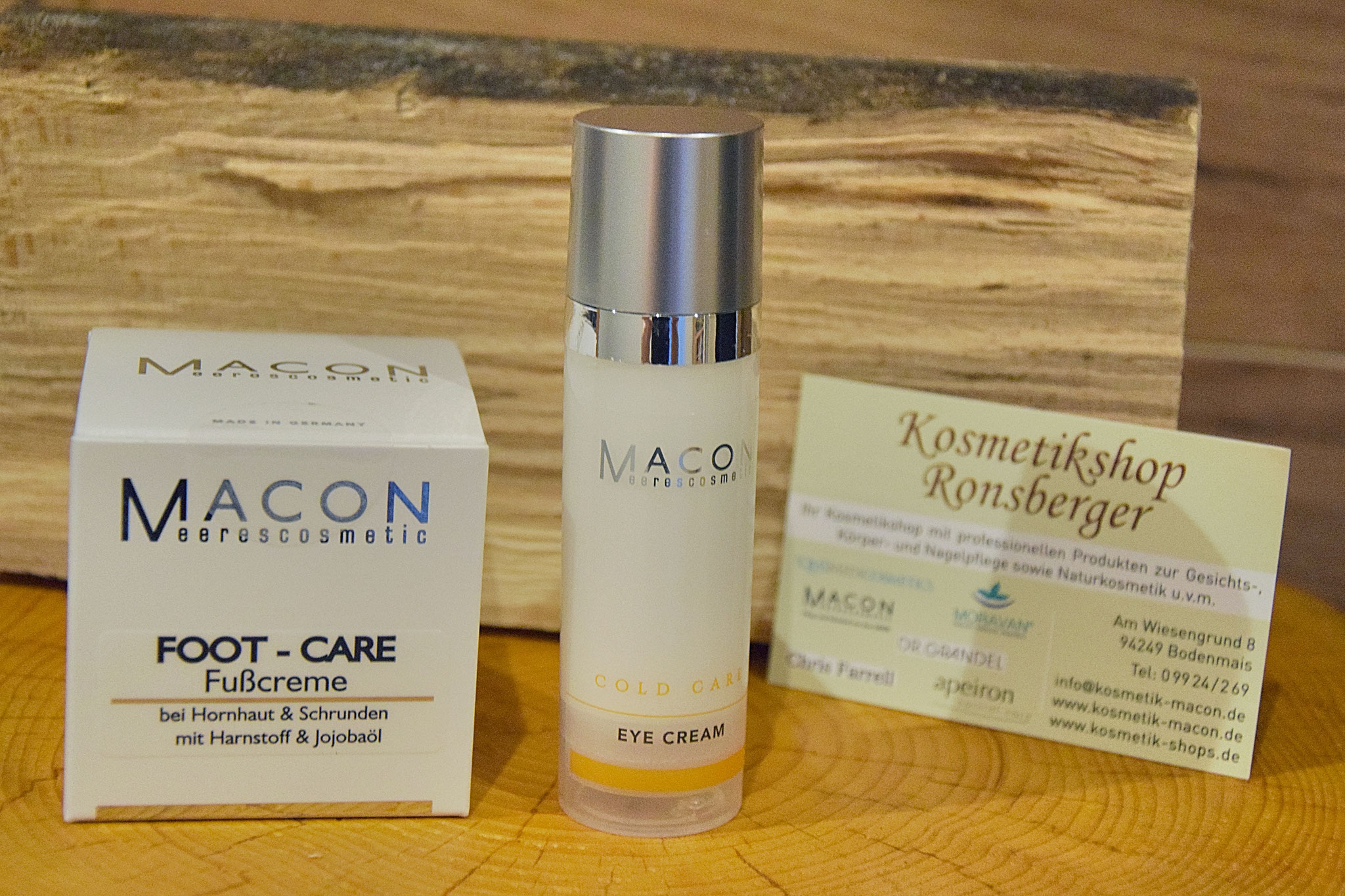 ... 1x Macon Set "Foot Care + Eye Cream" und ...