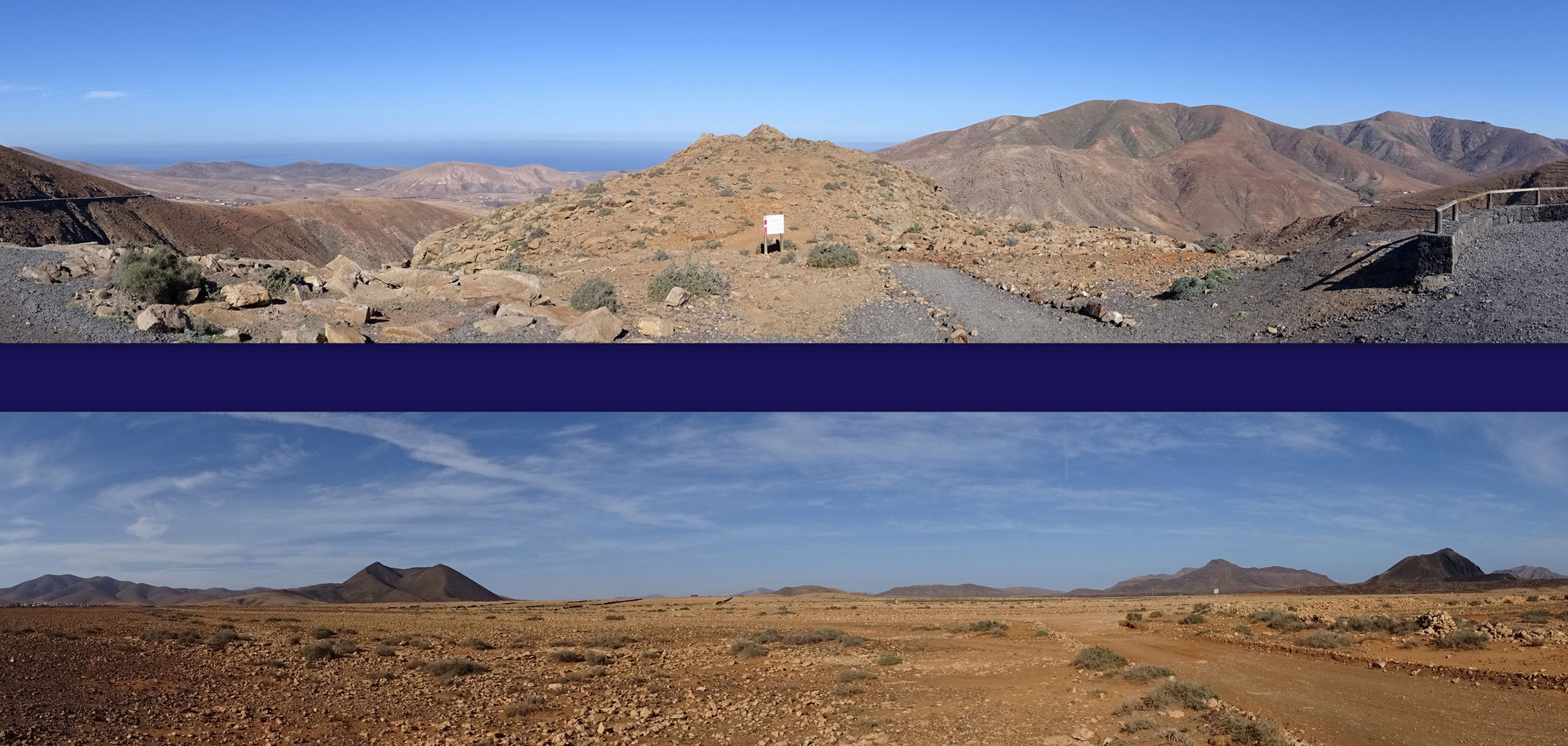 Vom Mirador führt eine schmale Passstrasse hinüber nach Pajara und in die Gegend von Tiscamanita, ...