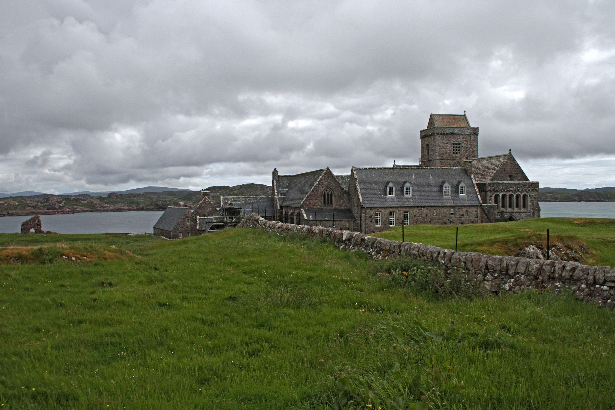 Die Umgebung der Iona Abbey ist gutes Corncrake-Habitat und hier ...