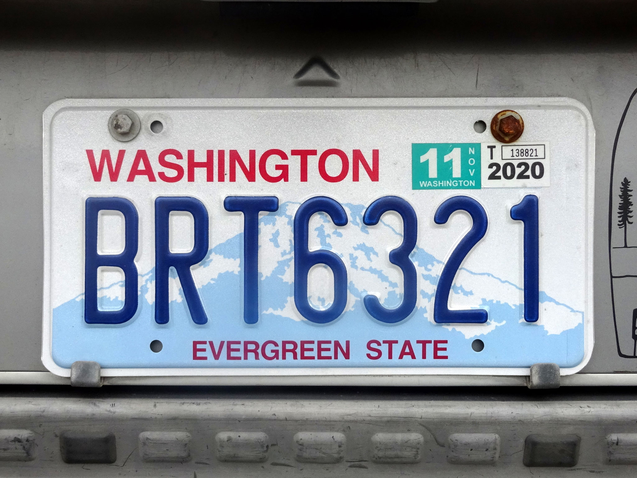 Washington WA platesspotting seite!