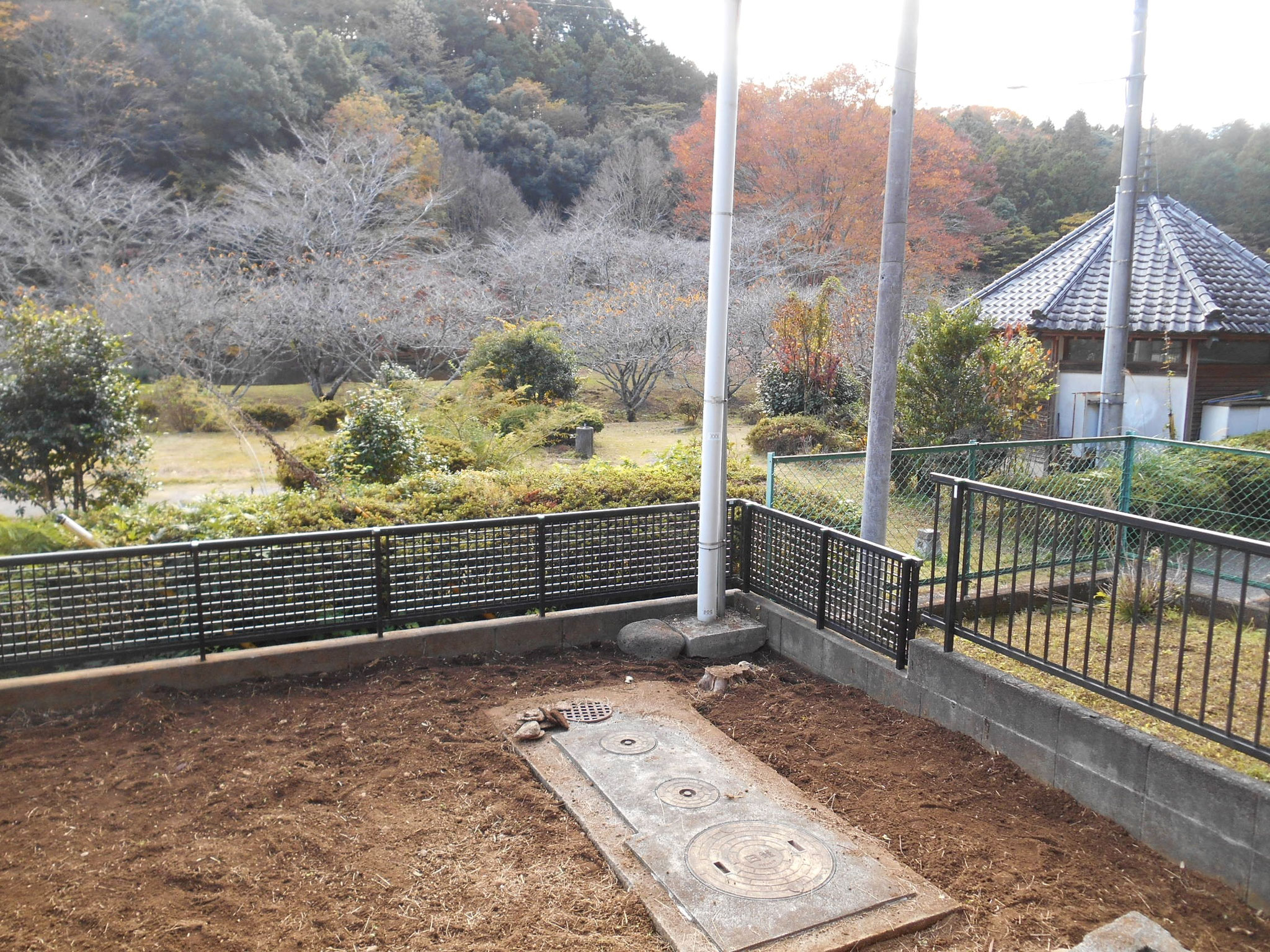 東屋も見えます