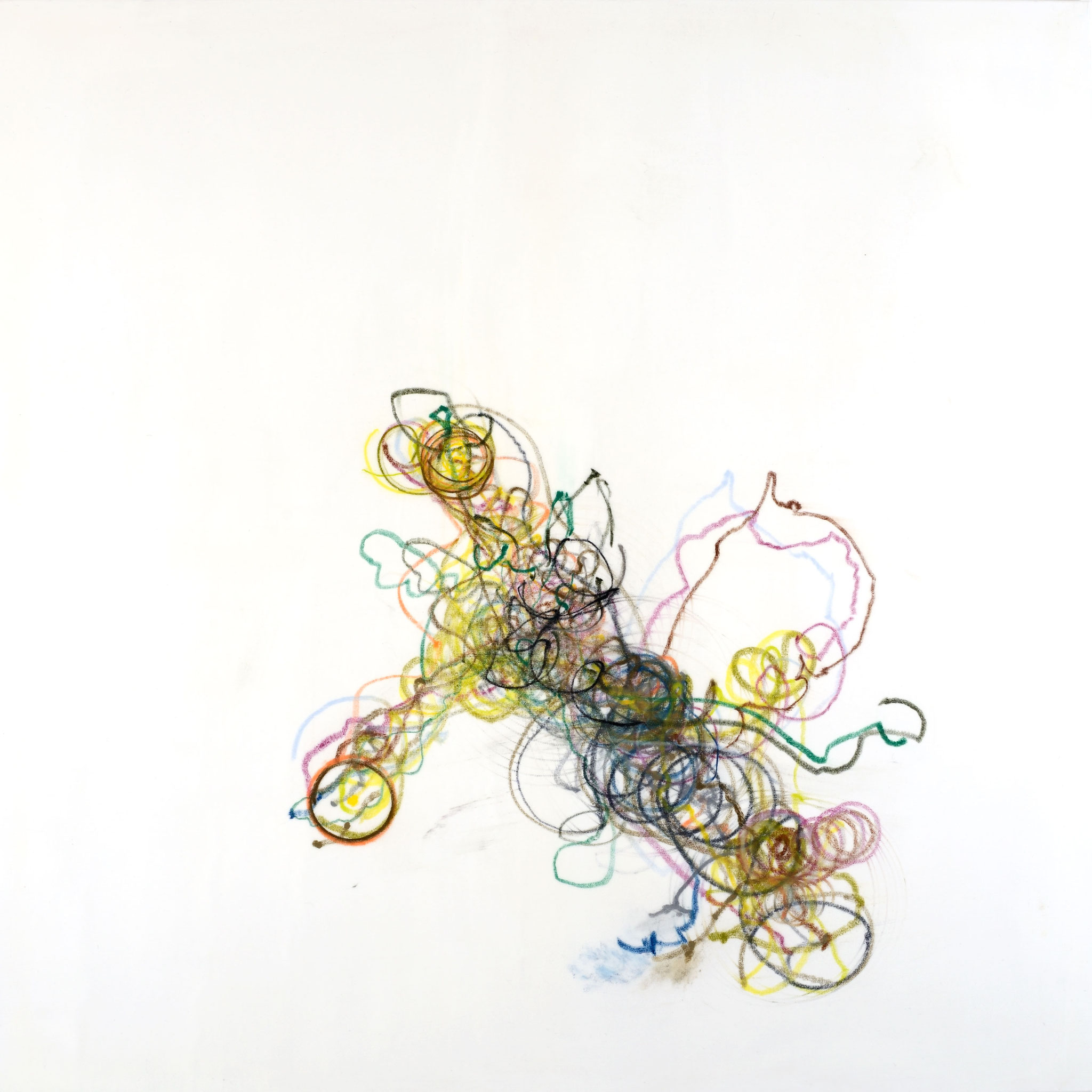 MARTIN SCHOLTEN      RÜTTELBILD NO. 4    2012,     ALLE  PASTEL AND ACRYL ON CANVAS,   165 X 165 CM   