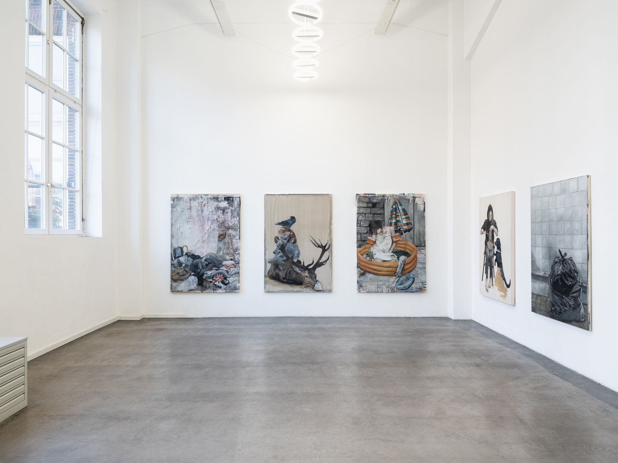 Ausstellungsansicht Lydia Balke  Crises. Me. A River. 