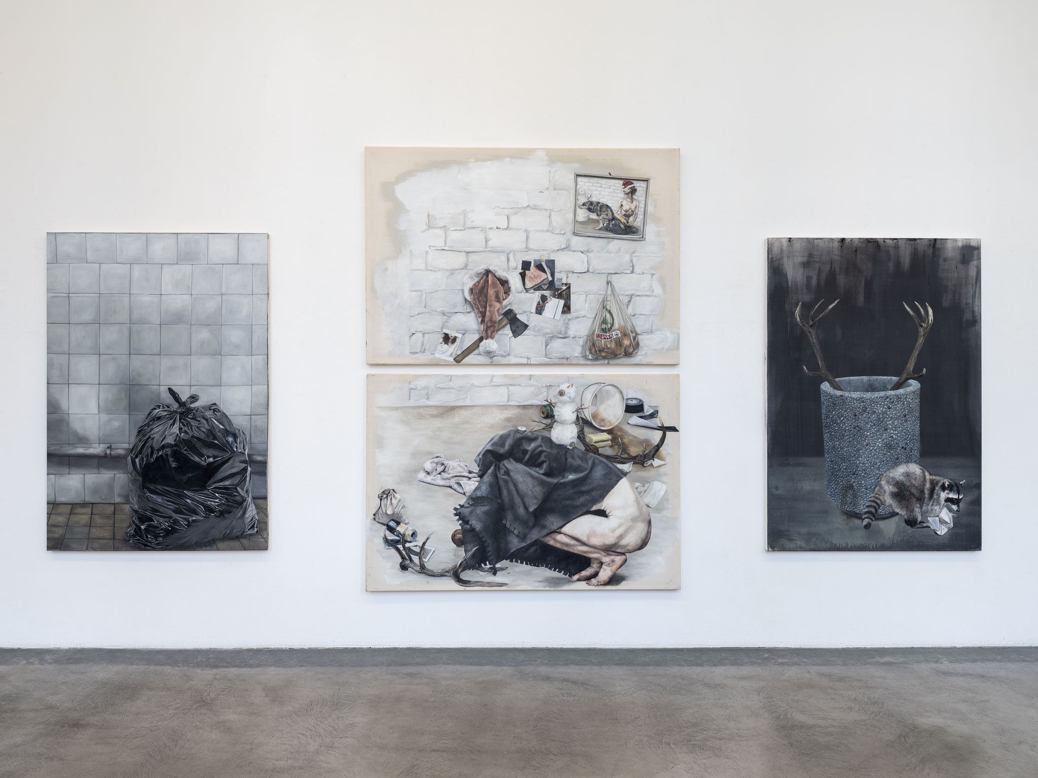 Ausstellungsansicht Lydia Balke  Crises. Me. A River. 