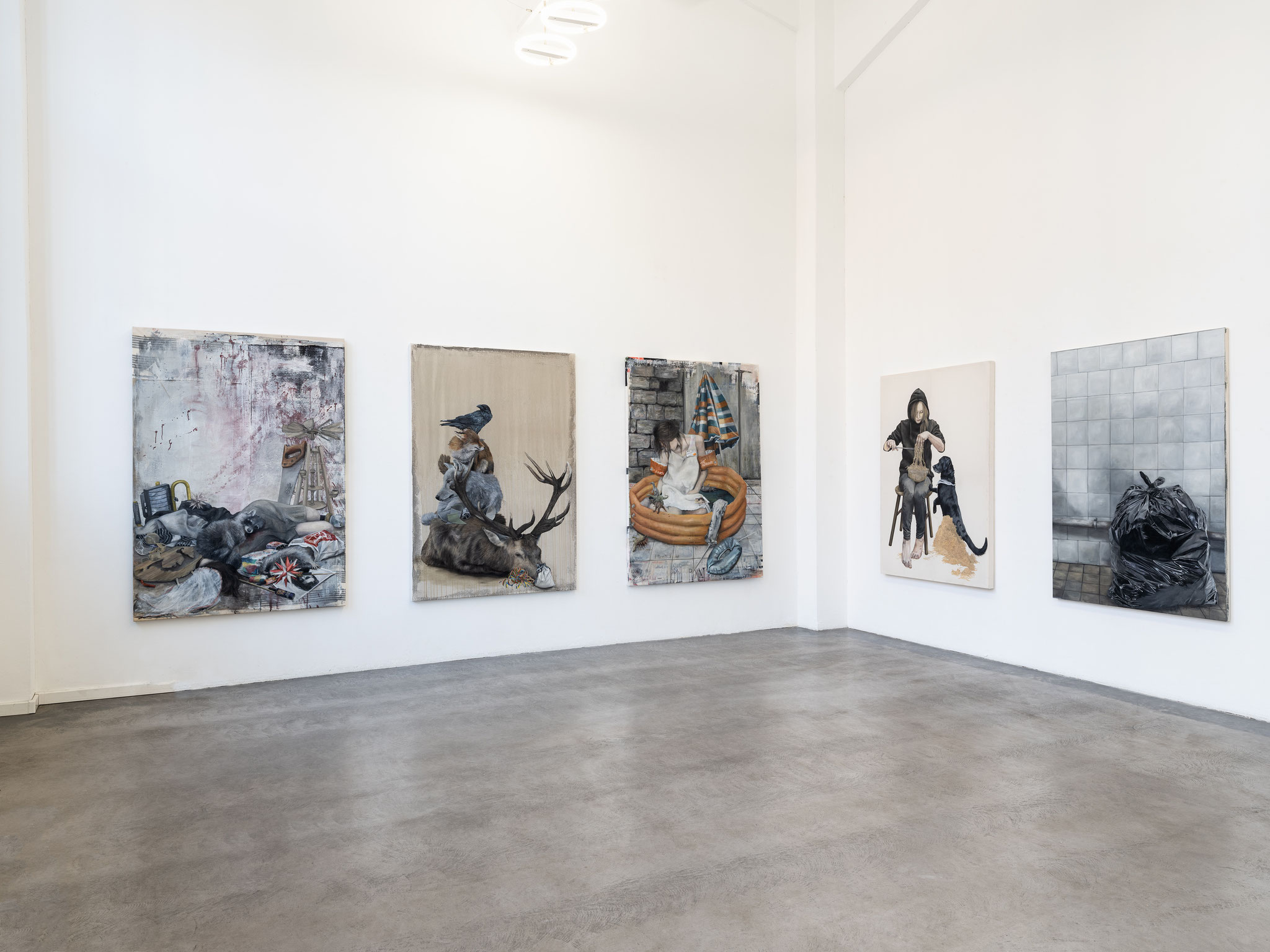 Ausstellungsansicht Lydia Balke  Crises. Me. A River. 