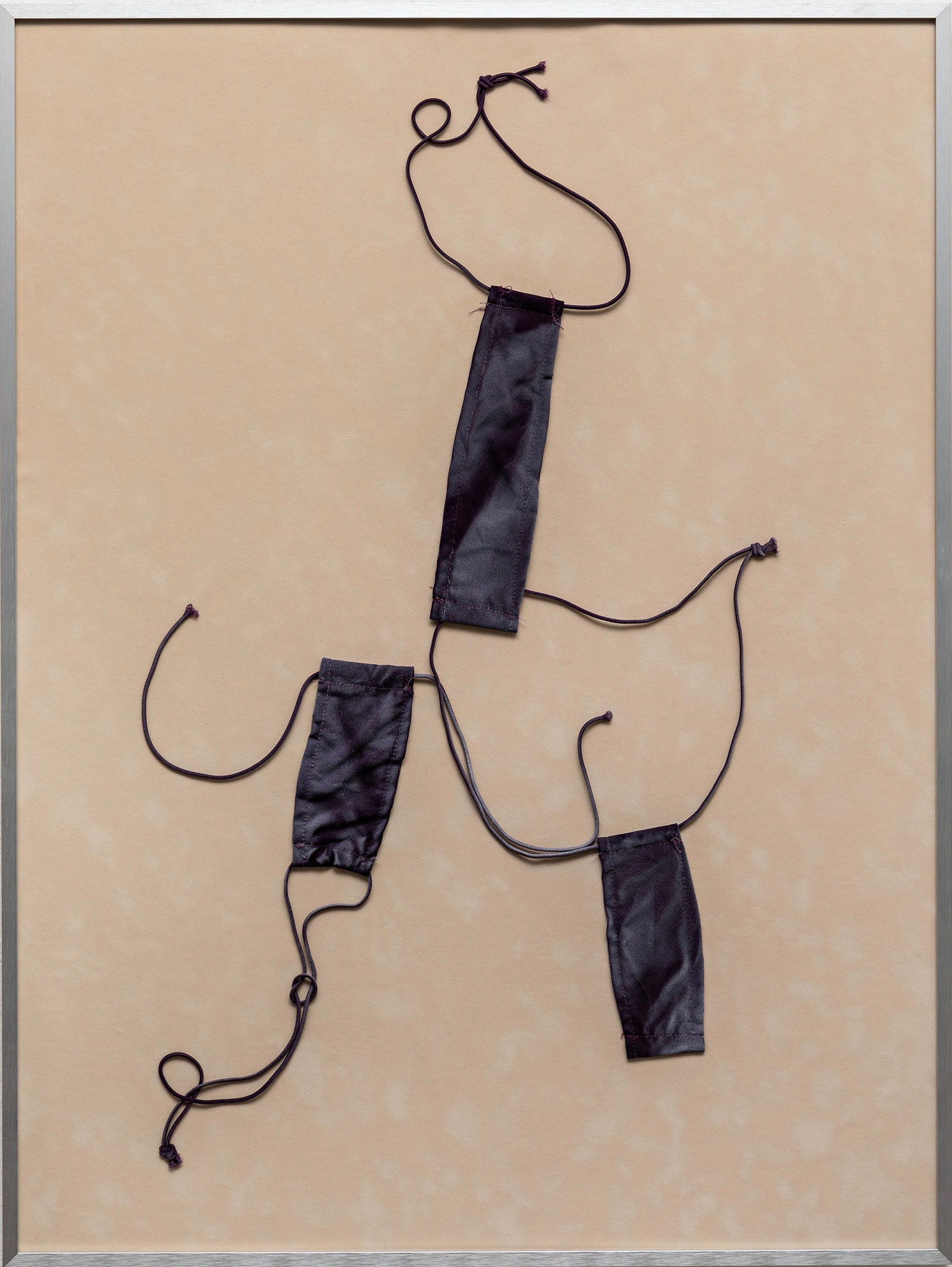 Franziska Opel, David in Love, 80 x 60 cm, 2020, Textil auf Samt