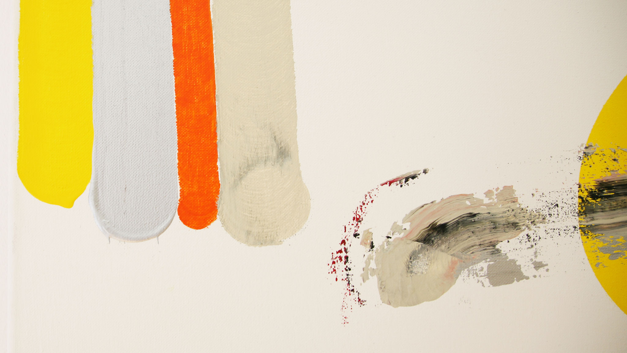 DETAIL  MENUE & ALUMINIUM    2004    ACRYL, PENCIL AND PASTEL ON CANVAS   195 X 165 CM  