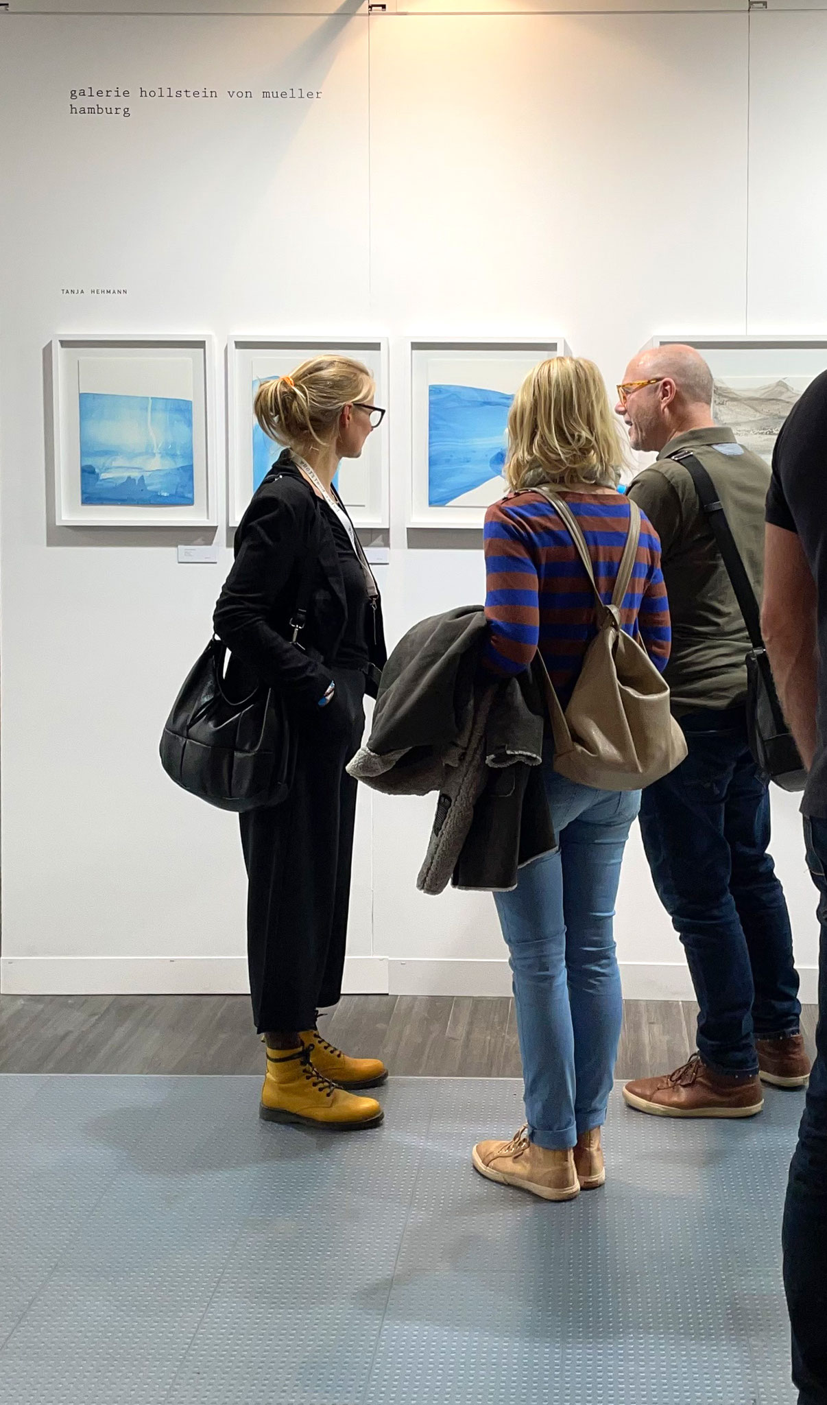 Ausstellungsansicht Papier Positions, Tanja Hehmann, Galerie Hollstein von Mueller