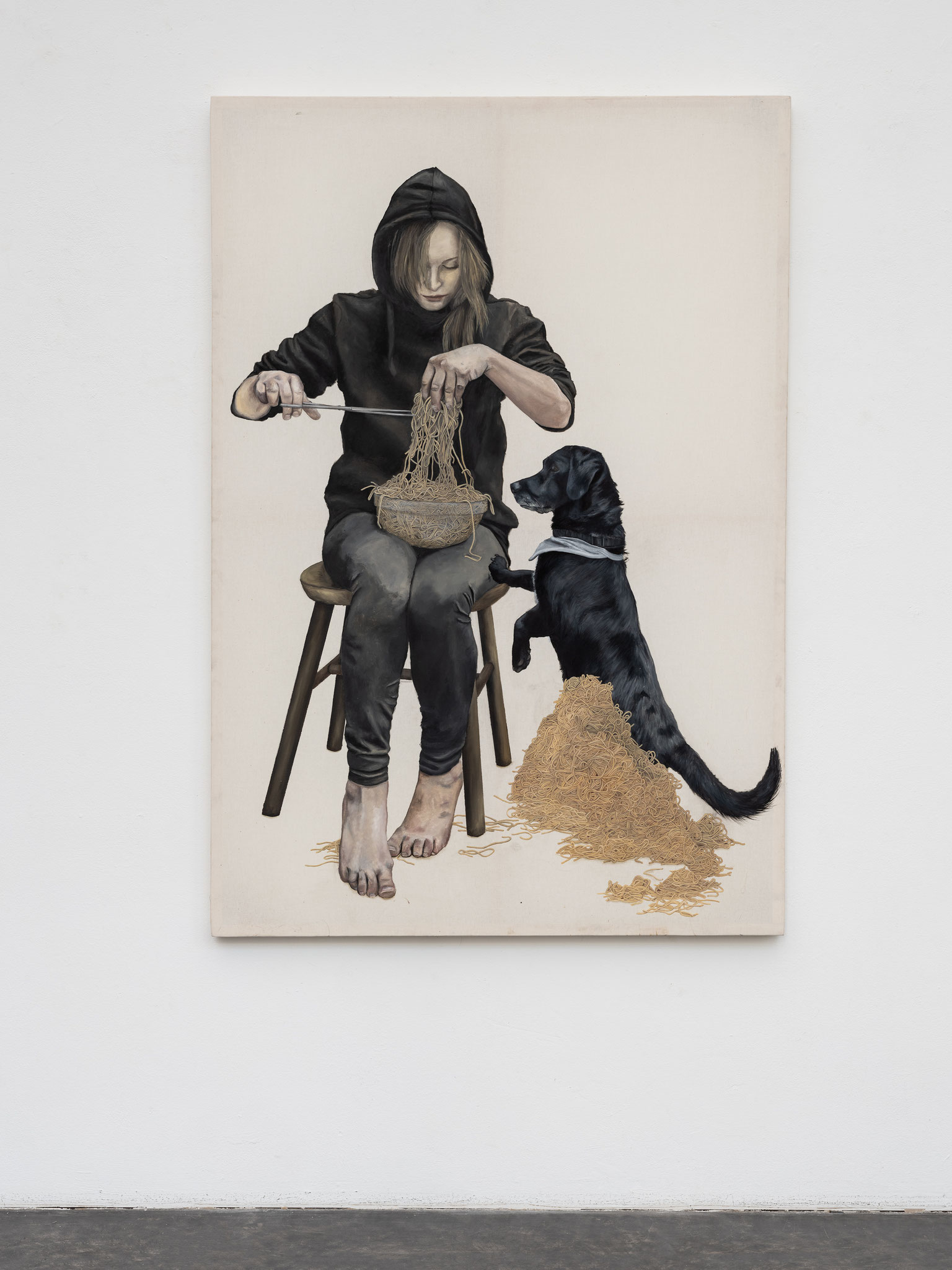 Lydia Balke, The Missing L, 2024, Öl auf Leinwand, 160 x 110 cm
