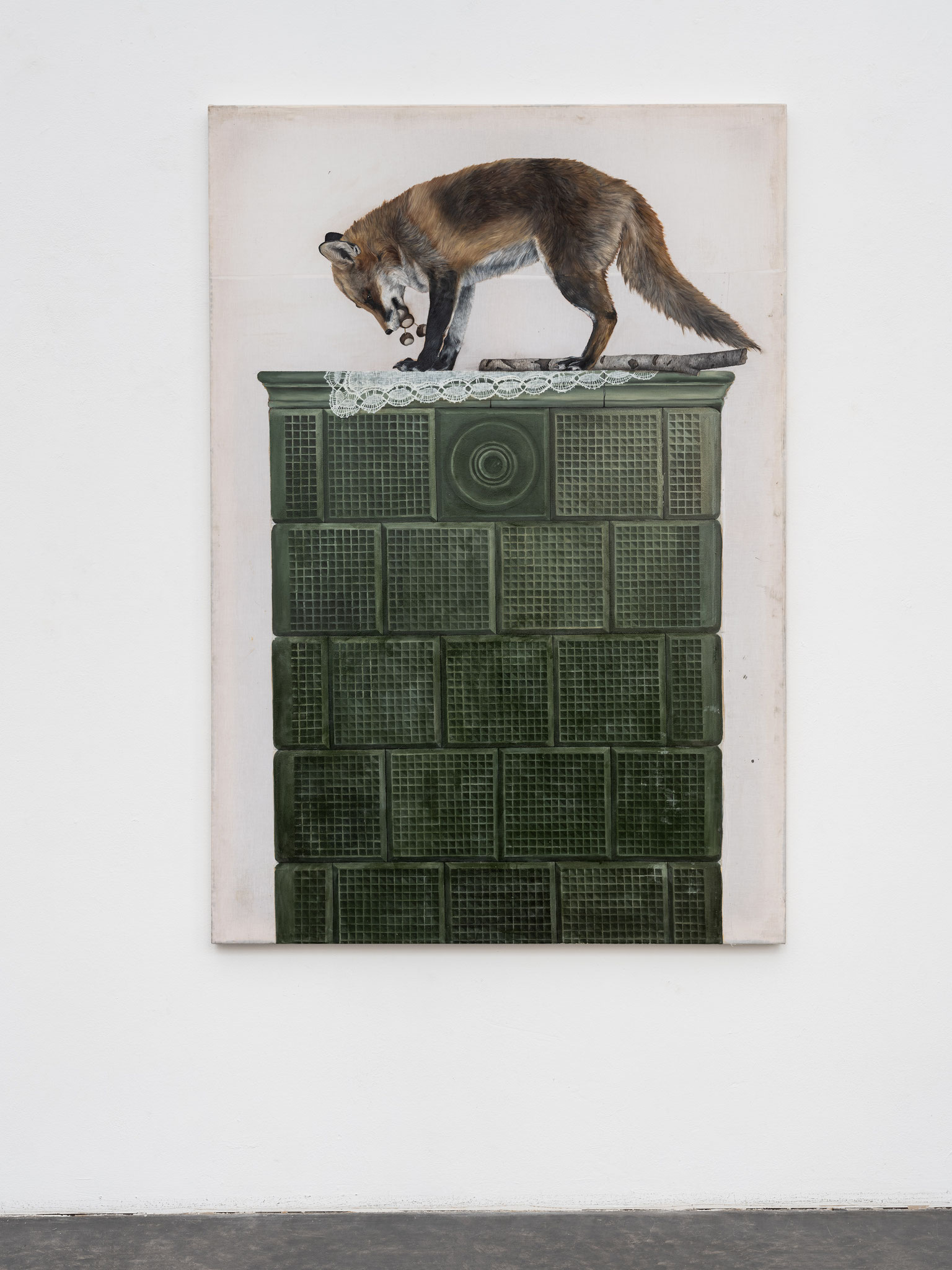 Lydia Balke, VMS Zone 08, 2023, Öl auf Leinwand, 160 x 110 cm