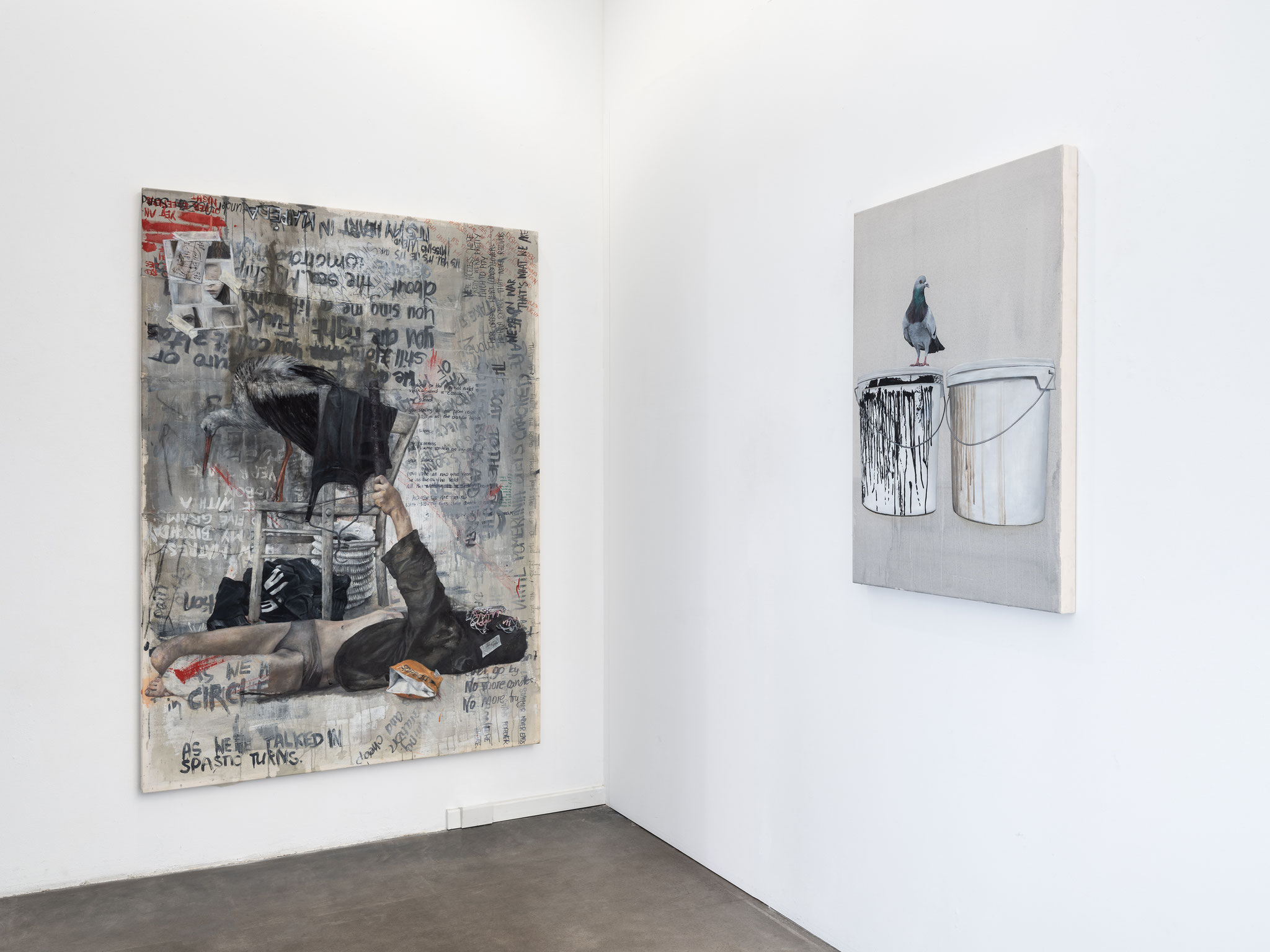Ausstellungsansicht Lydia Balke  Crises. Me. A River. 
