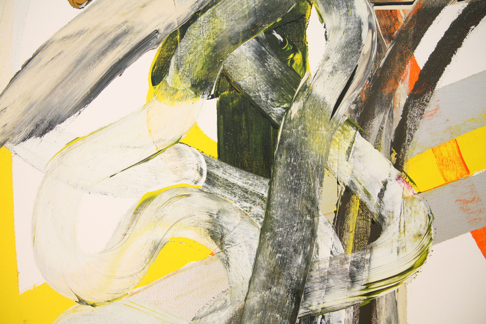 DETAIL  MENUE & ALUMINIUM    2004    ACRYL, PENCIL AND PASTEL ON CANVAS   195 X 165 CM  