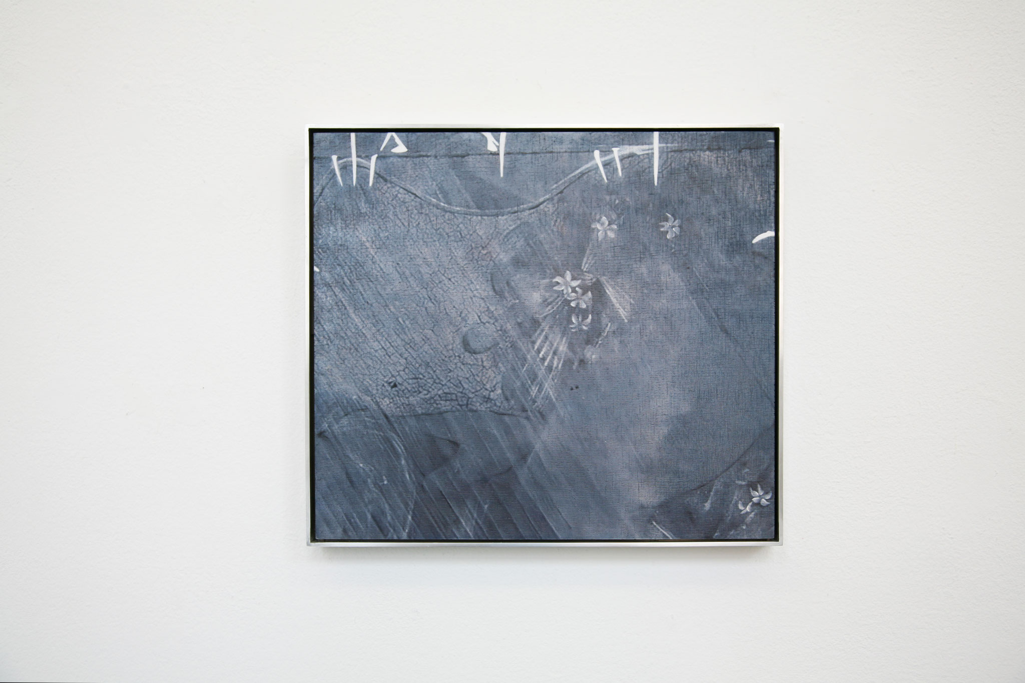 Johanna Tiedtke, aus der Serie "Flora", UV-Print, Öl auf Holz, 26,5 x 30 cm 2021