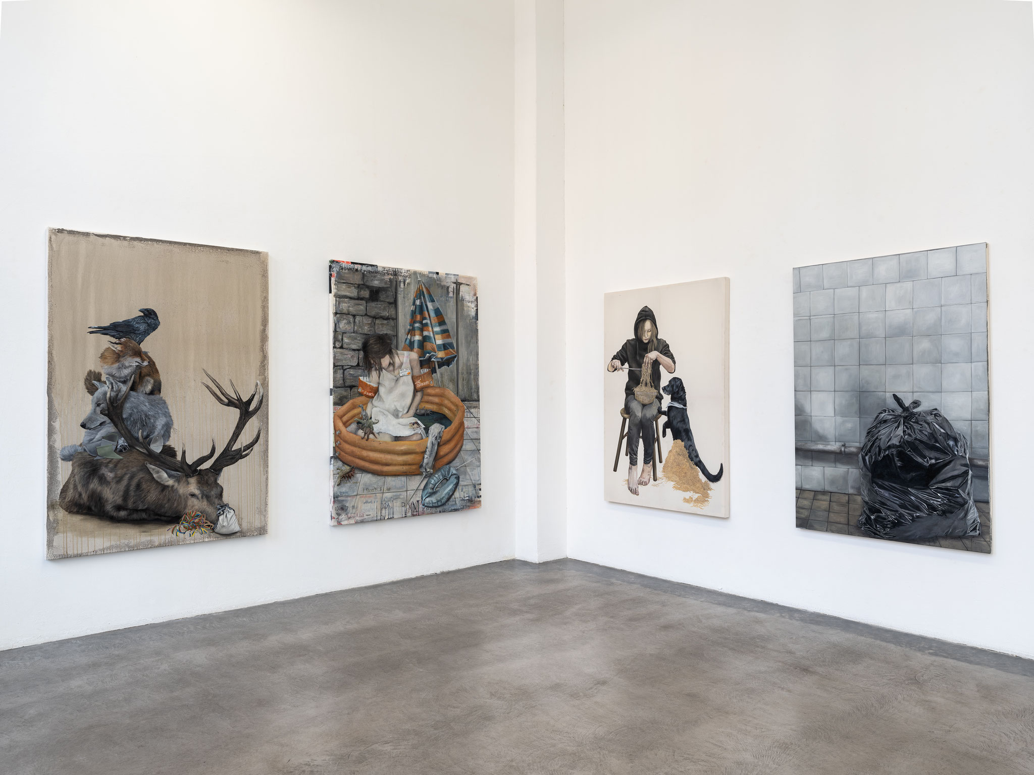Ausstellungsansicht Lydia Balke  Crises. Me. A River. 
