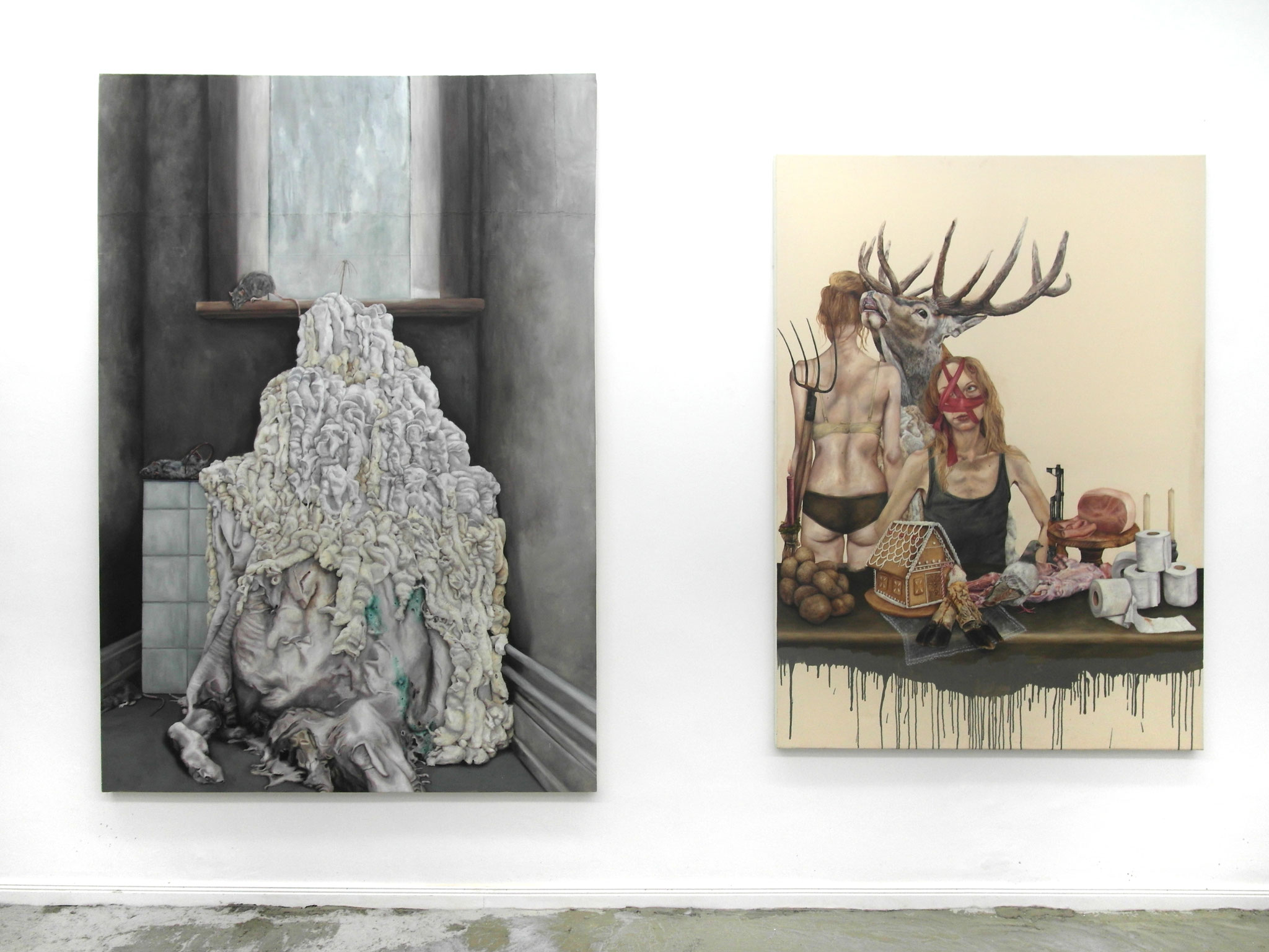AUSSTELLUNGSANSICHT GUT VOM VERHALTEN HER, HIER LYDIA BALKE