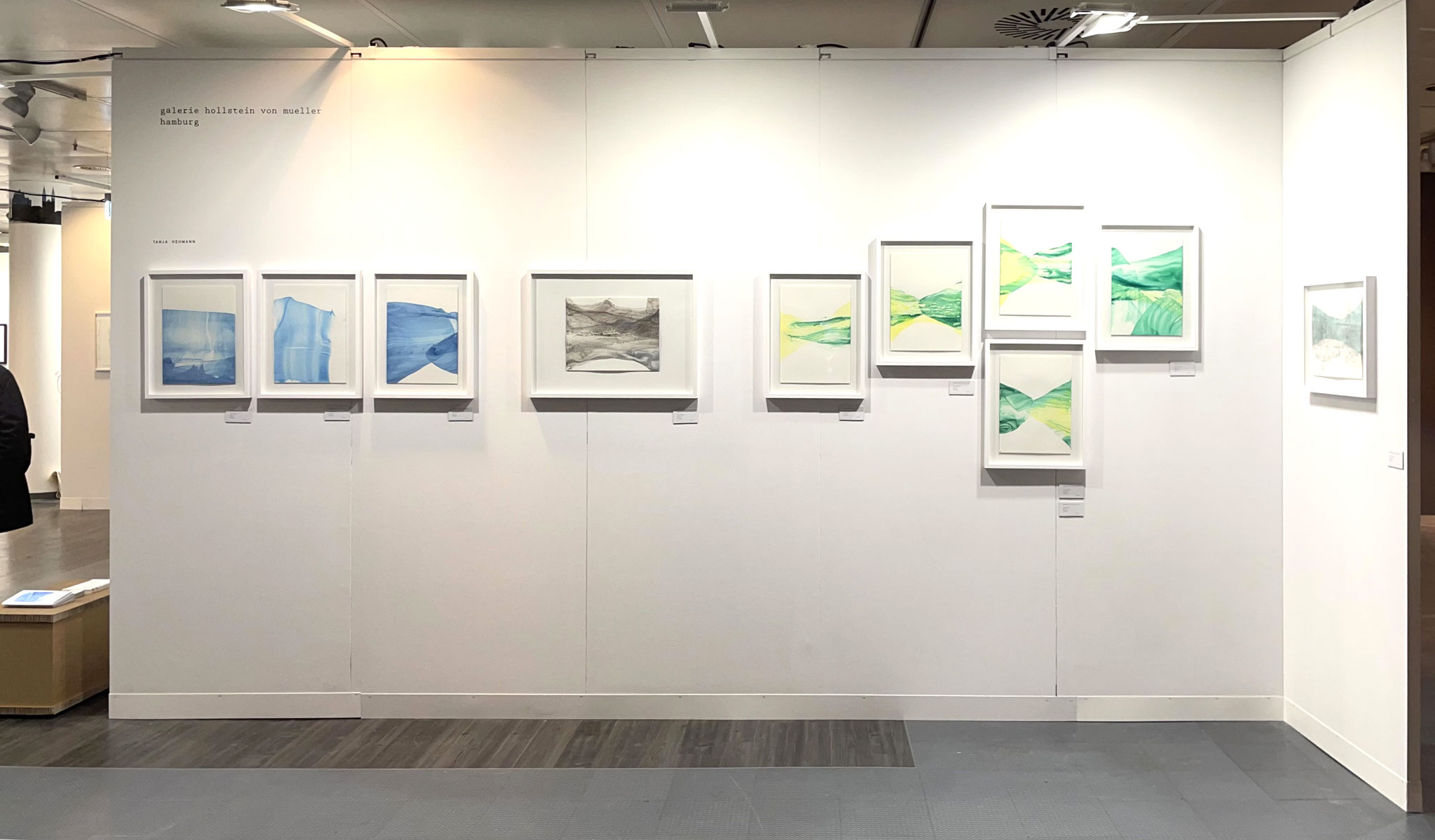 Ausstellungsansicht Papier Positions, Tanja Hehmann, Galerie Hollstein von Mueller