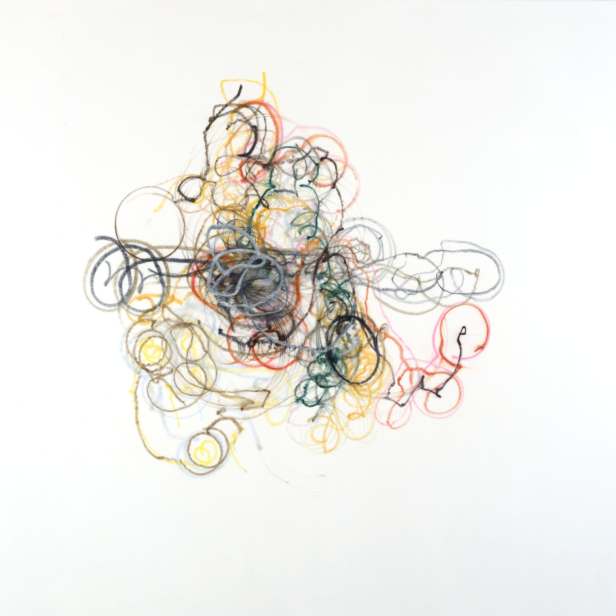 MARTIN SCHOLTEN      RÜTTELBILD NO. 3    2012,     ALLE  PASTEL AND ACRYL ON CANVAS,   165 X 165 CM   