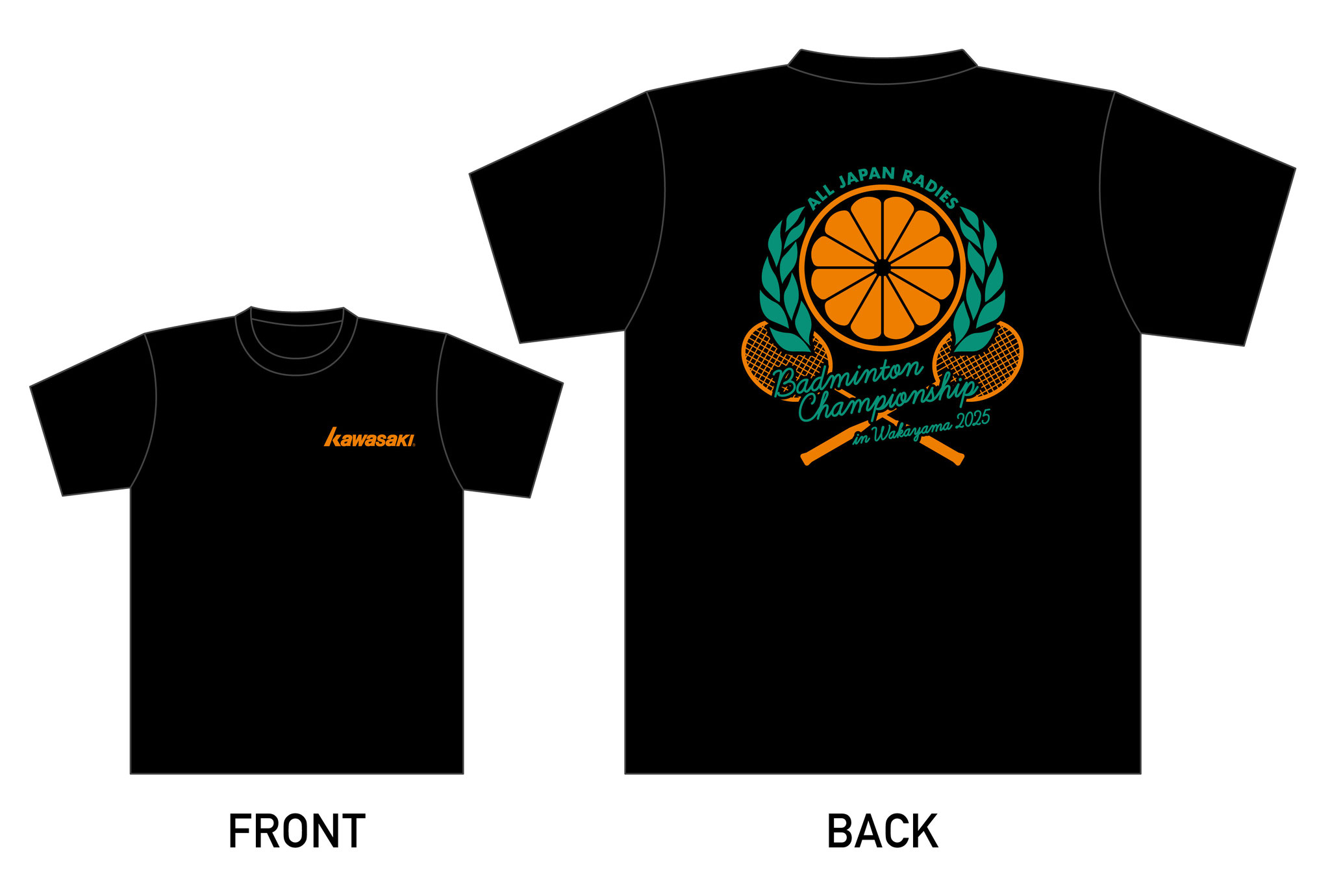 Tシャツカラー：ブラック